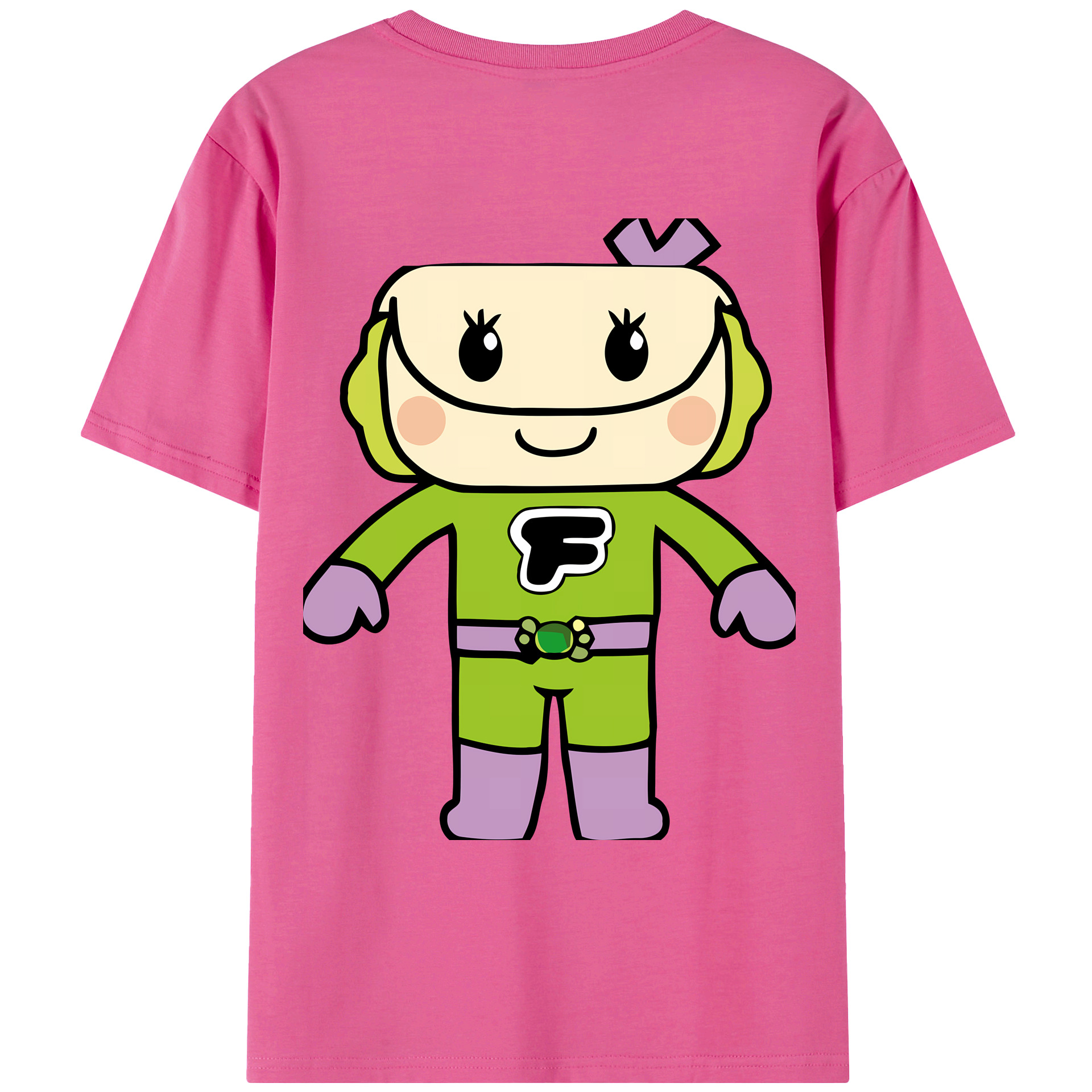 （画像用） アンパンマン Anpanman レディース半袖Tシャツ(バックプリント)
