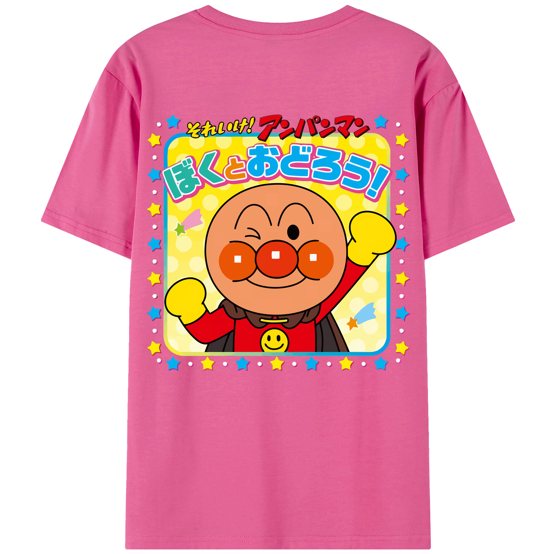 （画像用） アンパンマン Anpanman レディース半袖Tシャツ(バックプリント)