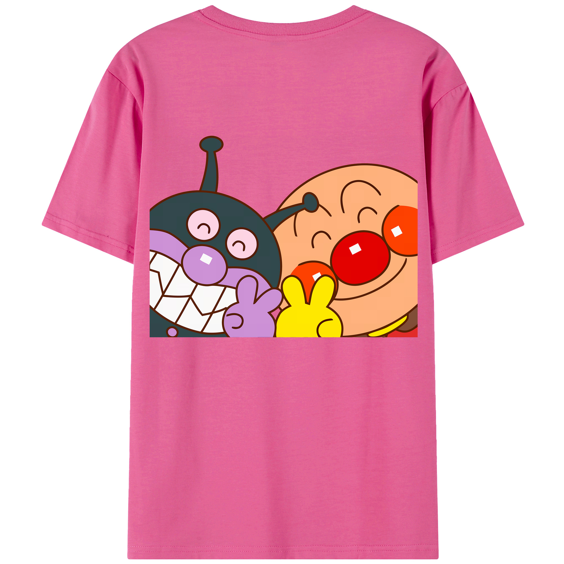 （画像用） アンパンマン Anpanman レディース半袖Tシャツ(バックプリント)