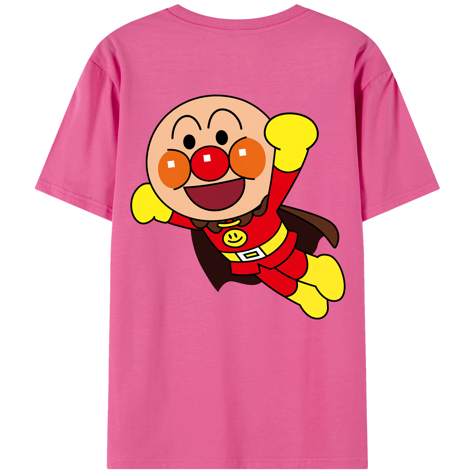 （画像用） アンパンマン Anpanman レディース半袖Tシャツ(バックプリント)