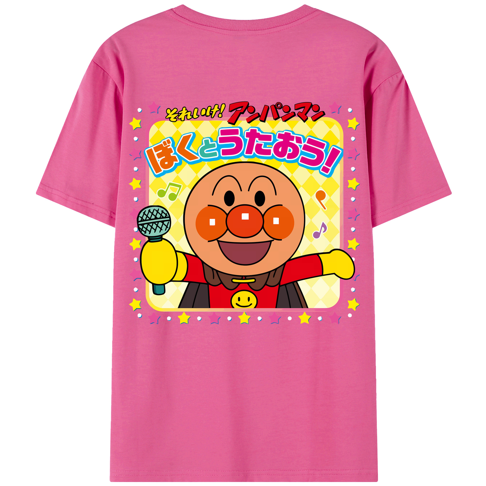（画像用） アンパンマン Anpanman レディース半袖Tシャツ(バックプリント)