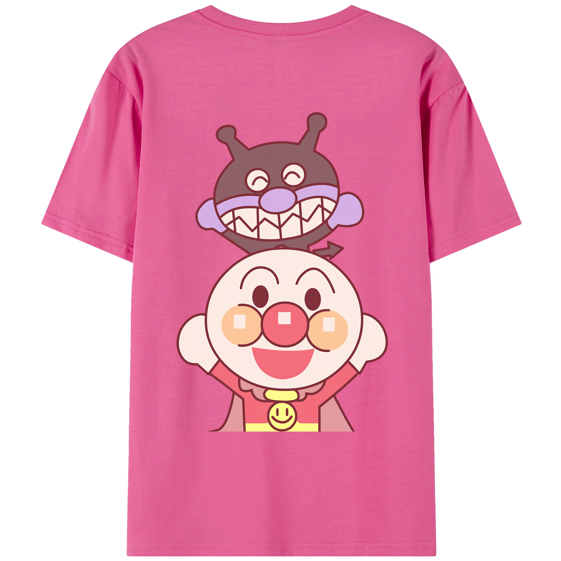 （画像用） アンパンマン Anpanman レディース半袖Tシャツ(バックプリント)
