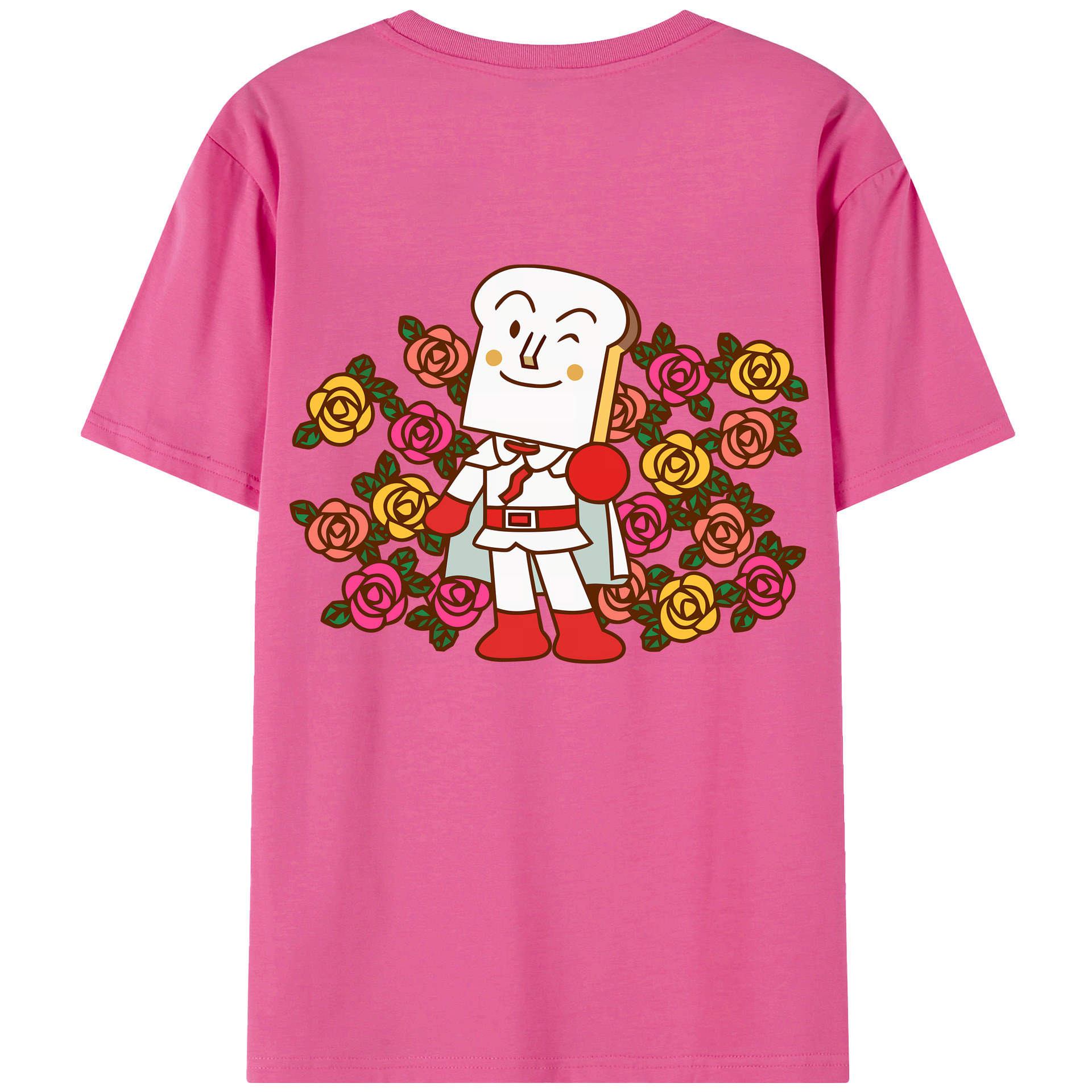 （画像用） アンパンマン Anpanman レディース半袖Tシャツ(バックプリント)
