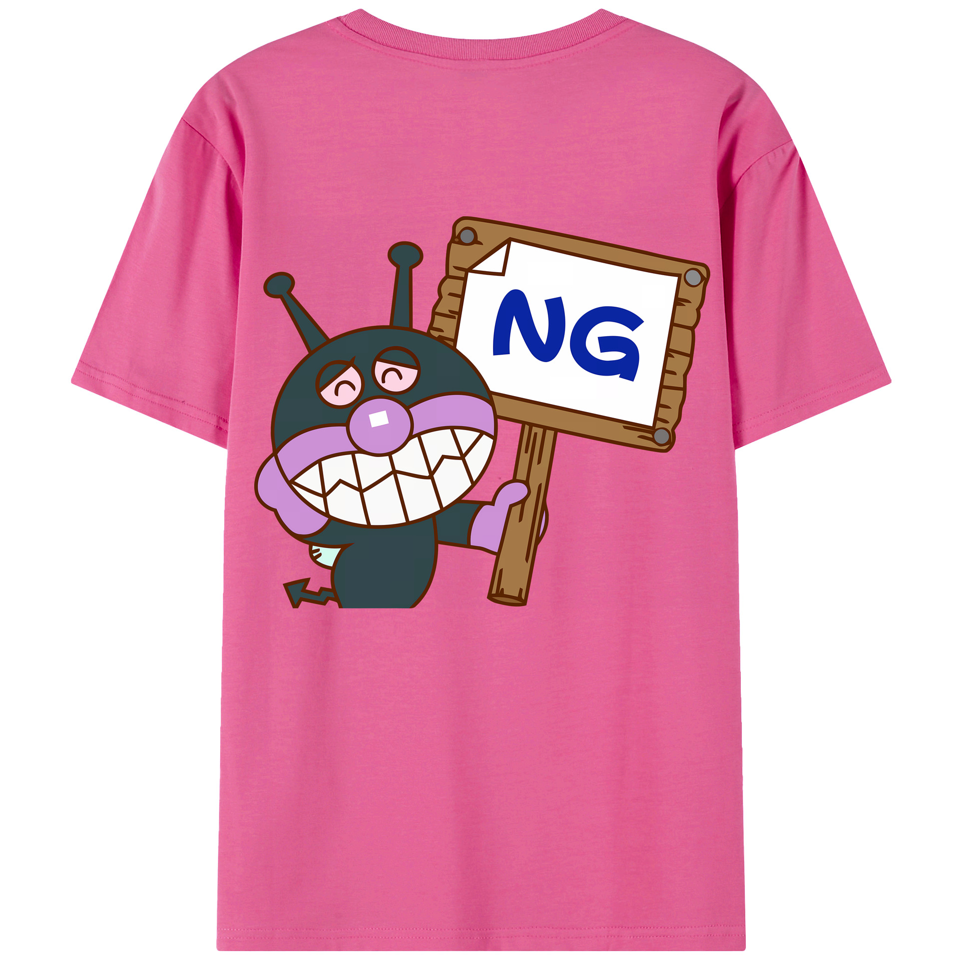 （画像用） アンパンマン Anpanman レディース半袖Tシャツ(バックプリント)