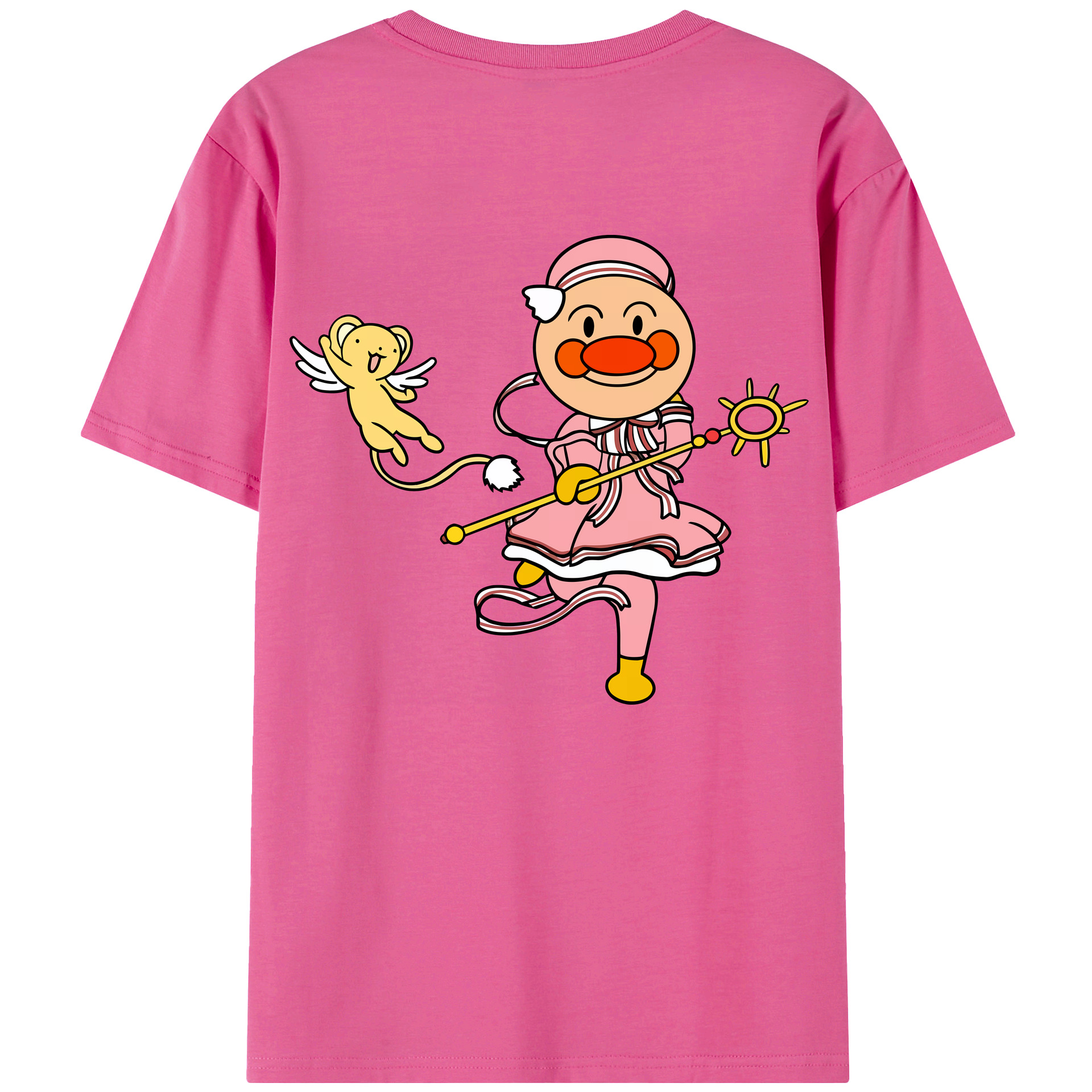 （画像用） アンパンマン Anpanman レディース半袖Tシャツ(バックプリント)