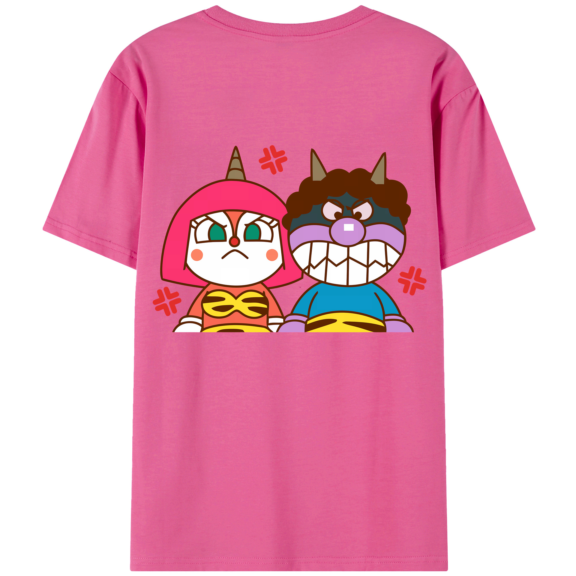 （画像用） アンパンマン Anpanman レディース半袖Tシャツ(バックプリント)