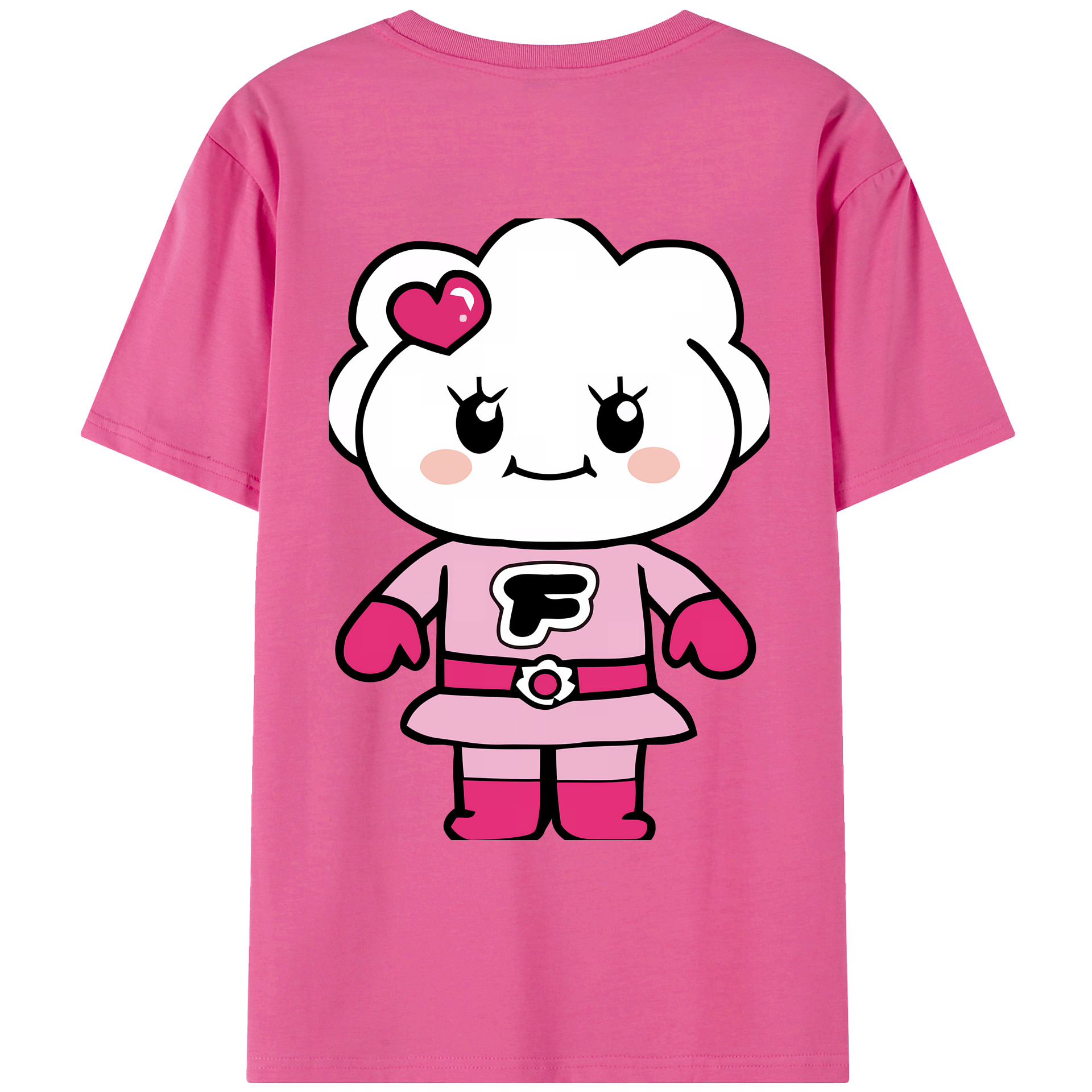 （画像用） アンパンマン Anpanman レディース半袖Tシャツ(バックプリント)
