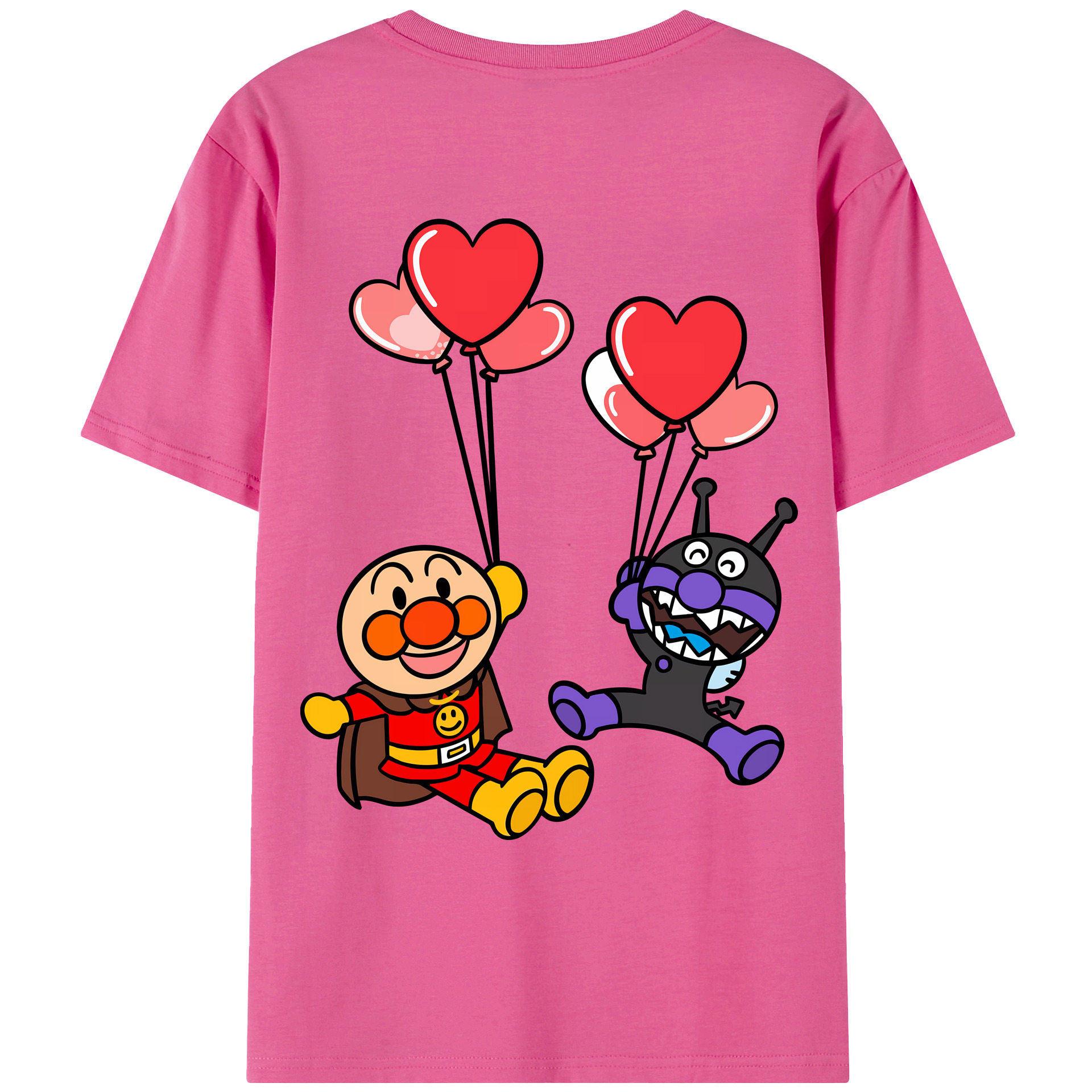 （画像用） アンパンマン Anpanman レディース半袖Tシャツ(バックプリント)