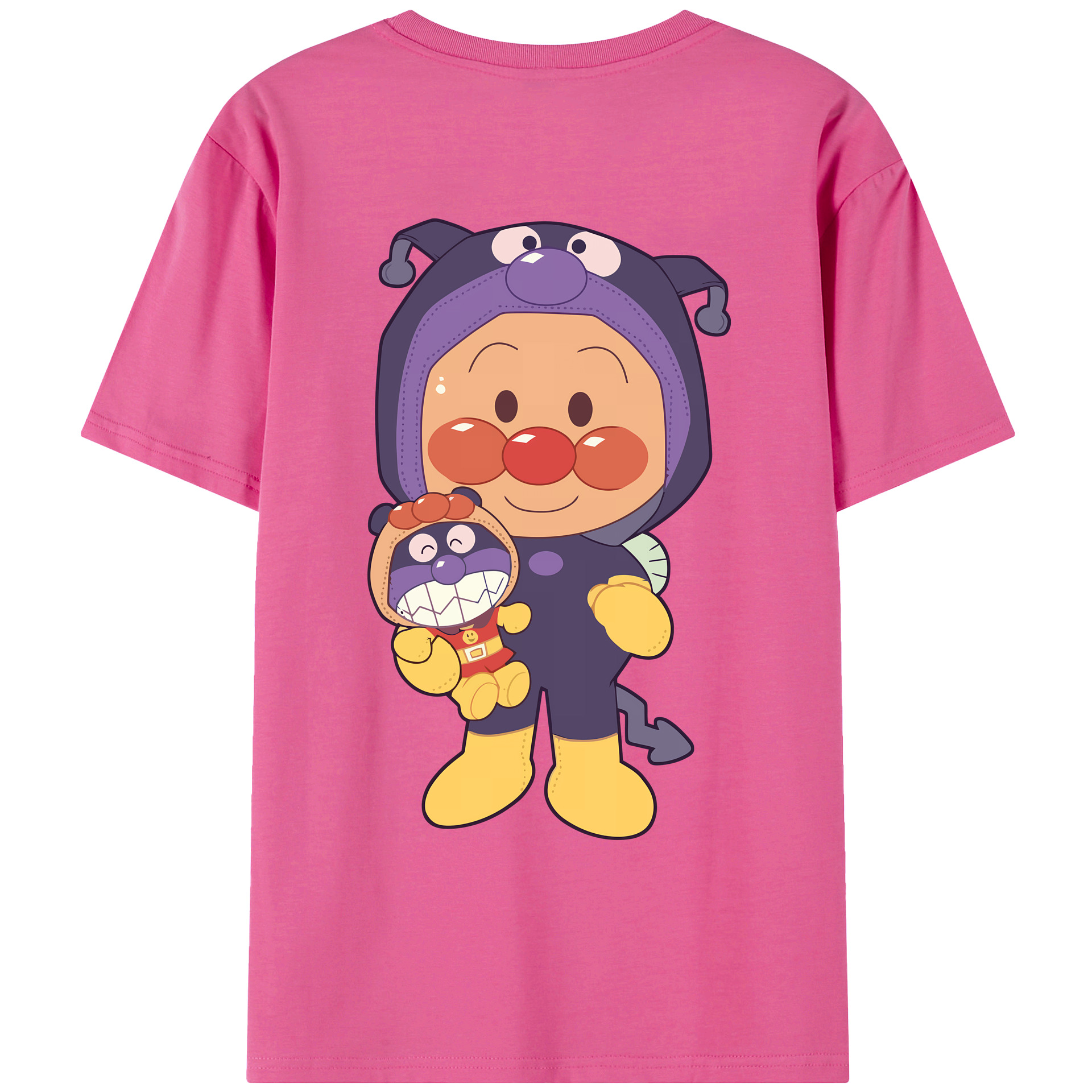 アンパンマン Anpanman レディース半袖Tシャツ(バックプリント)