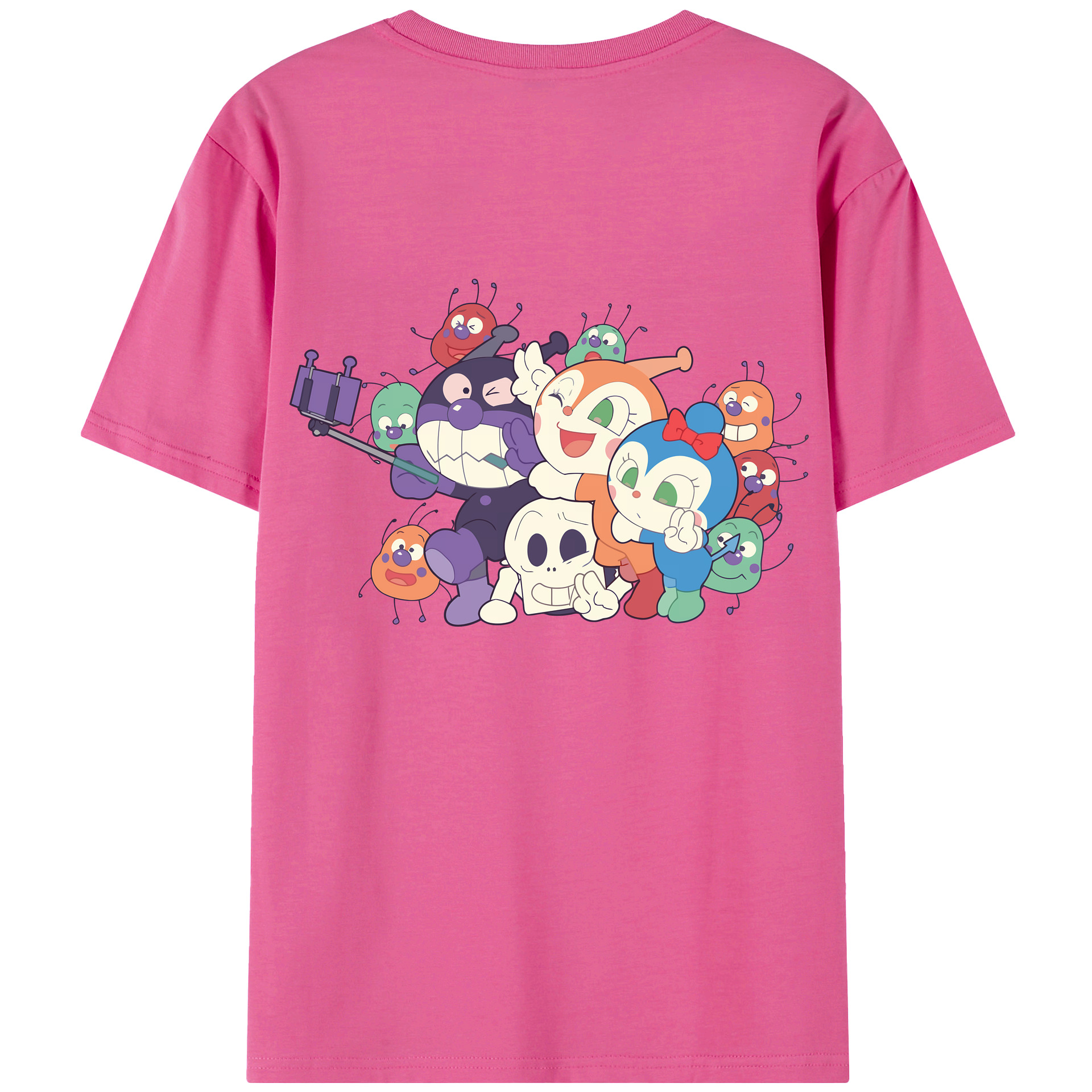 （画像用） アンパンマン Anpanman レディース半袖Tシャツ(バックプリント)