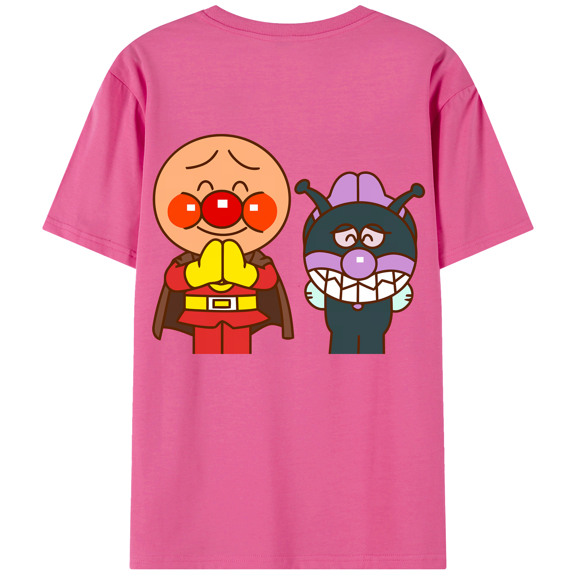 （画像用） アンパンマン Anpanman レディース半袖Tシャツ(バックプリント)