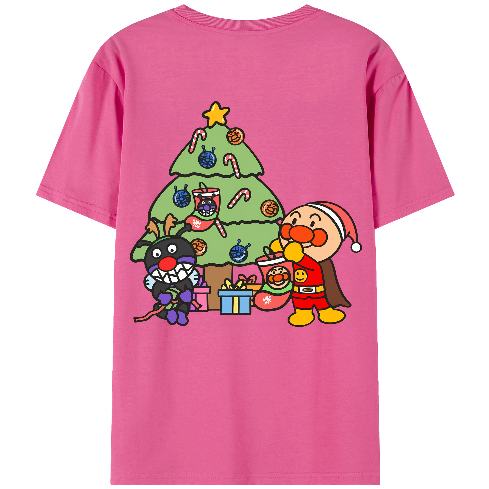 （画像用） アンパンマン Anpanman レディース半袖Tシャツ(バックプリント)