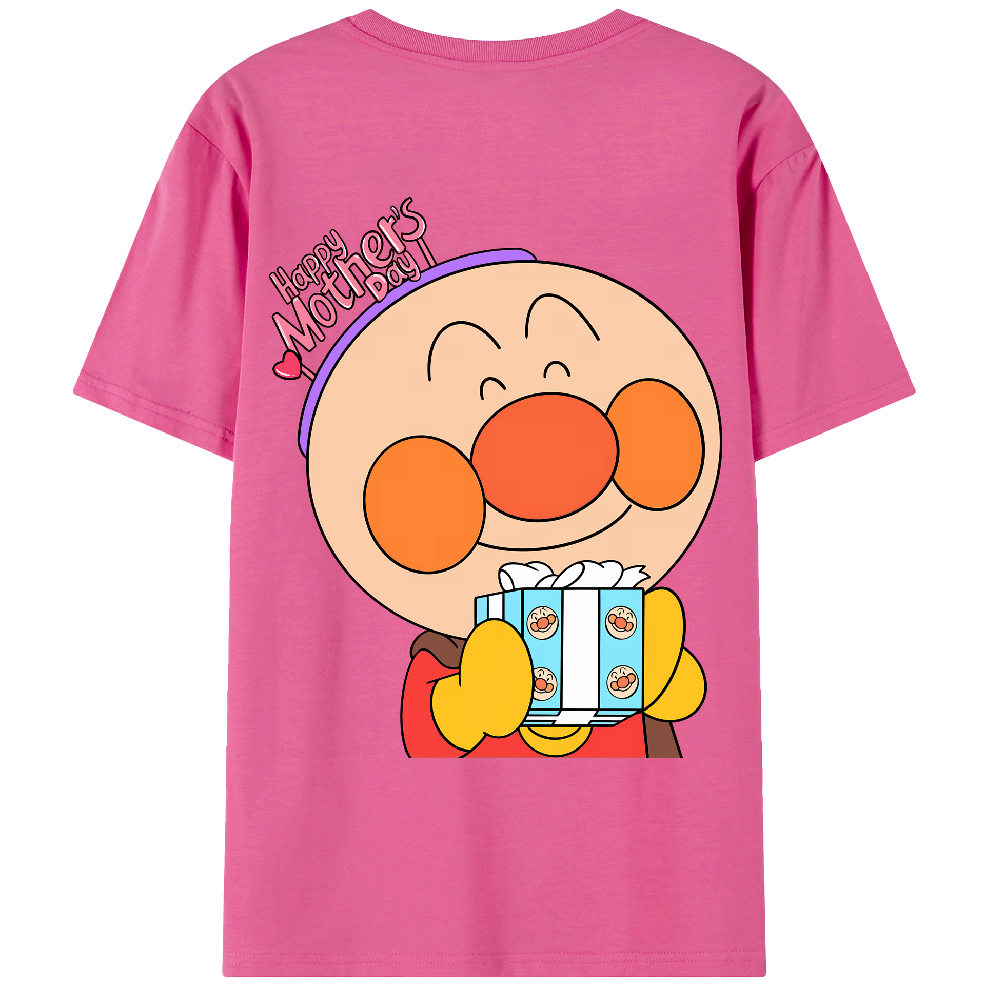 （画像用） アンパンマン Anpanman レディース半袖Tシャツ(バックプリント)