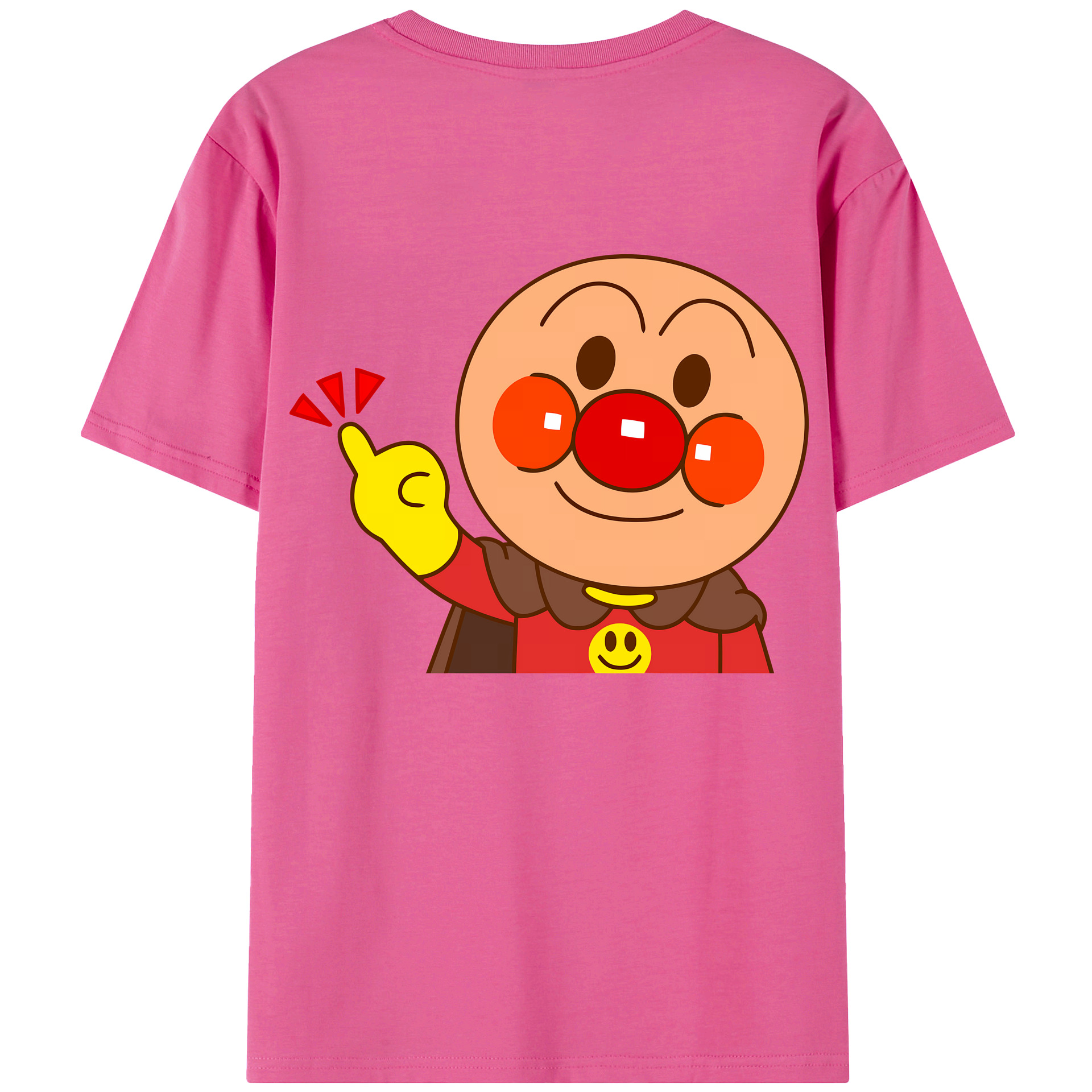 （画像用） アンパンマン Anpanman レディース半袖Tシャツ(バックプリント)
