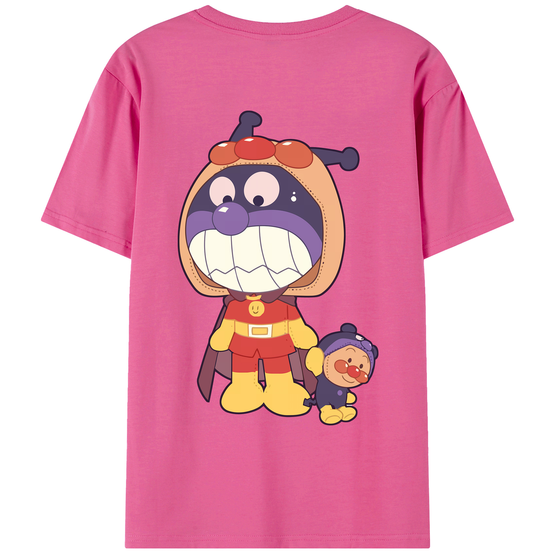 （画像用） アンパンマン Anpanman レディース半袖Tシャツ(バックプリント)