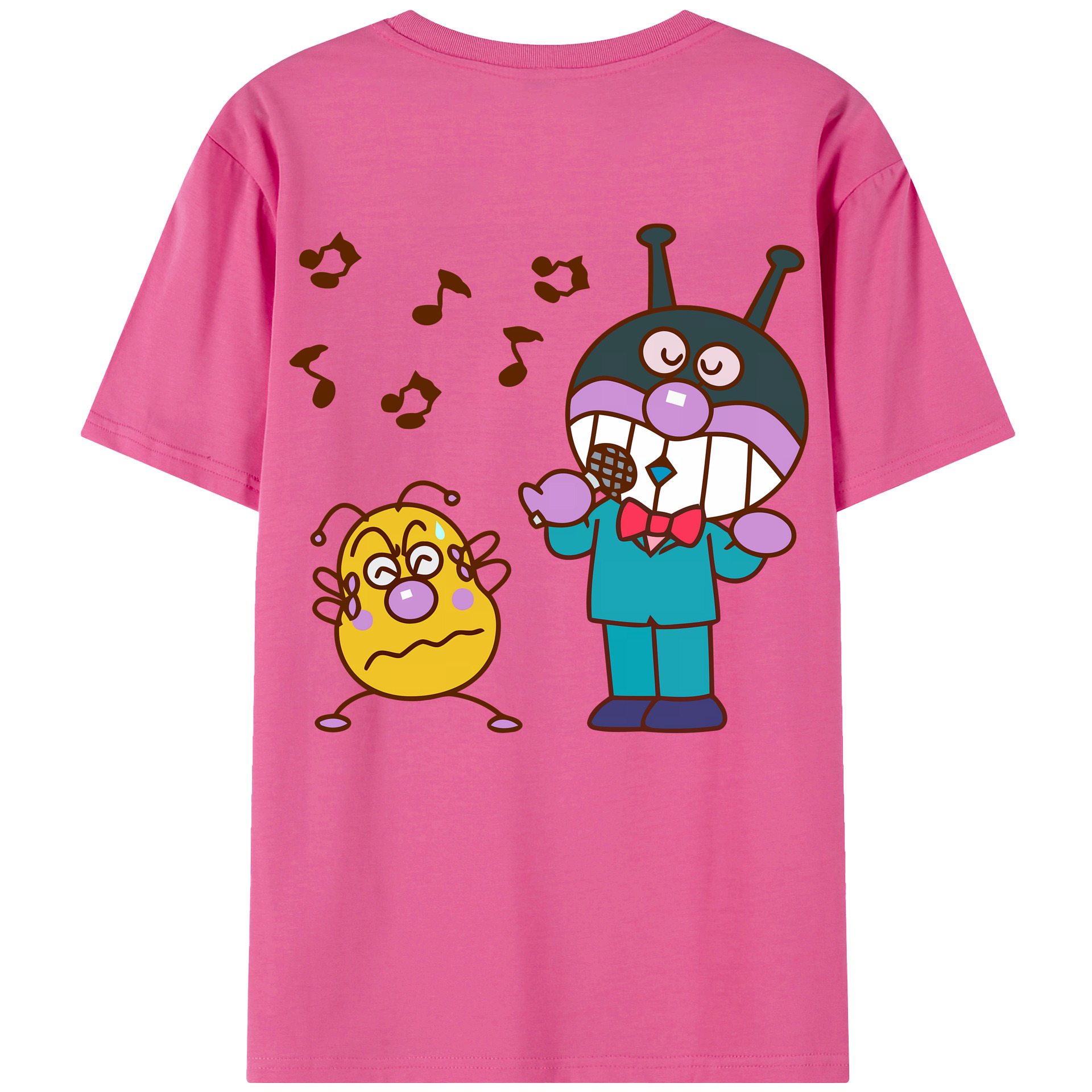 （画像用） アンパンマン Anpanman レディース半袖Tシャツ(バックプリント)