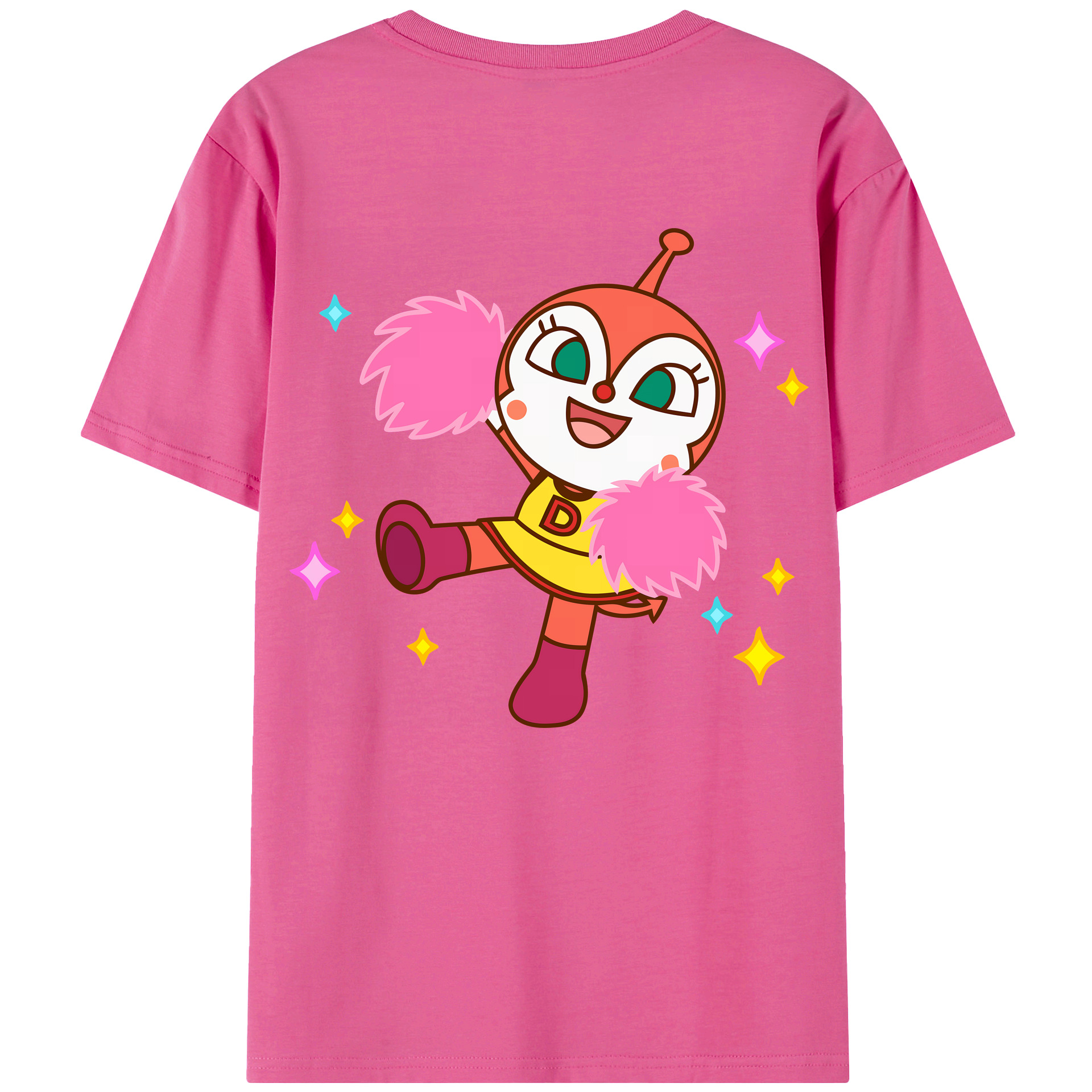 （画像用） アンパンマン Anpanman レディース半袖Tシャツ(バックプリント)