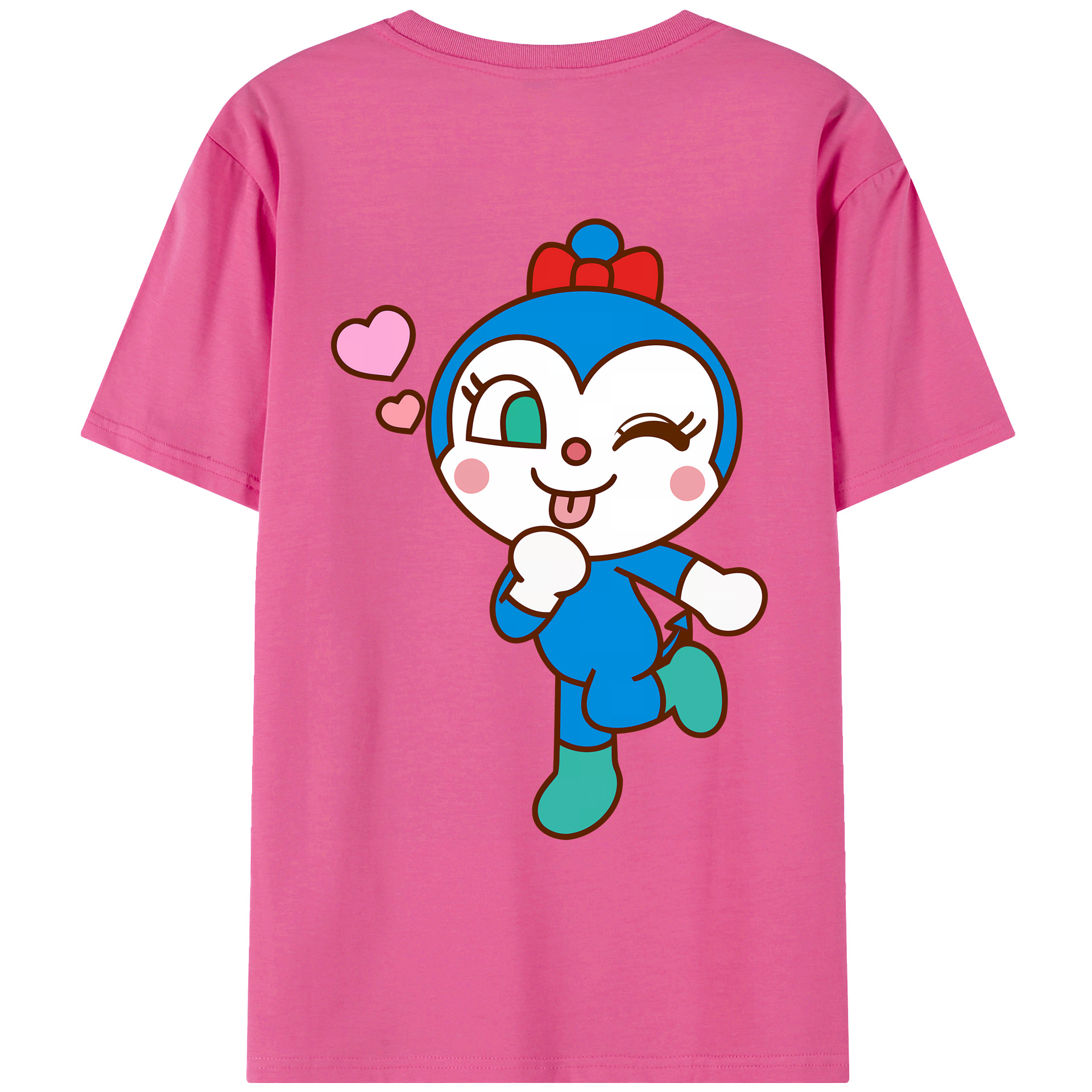 （画像用） アンパンマン Anpanman レディース半袖Tシャツ(バックプリント)