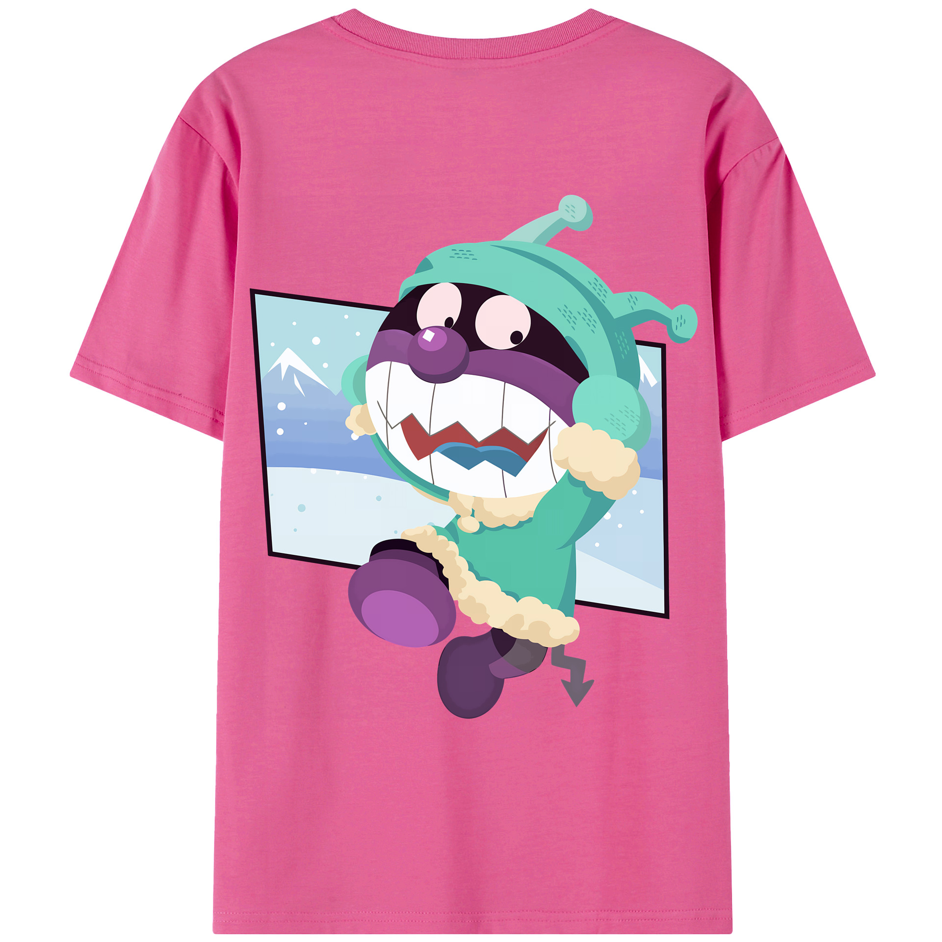 （画像用） アンパンマン Anpanman レディース半袖Tシャツ(バックプリント)