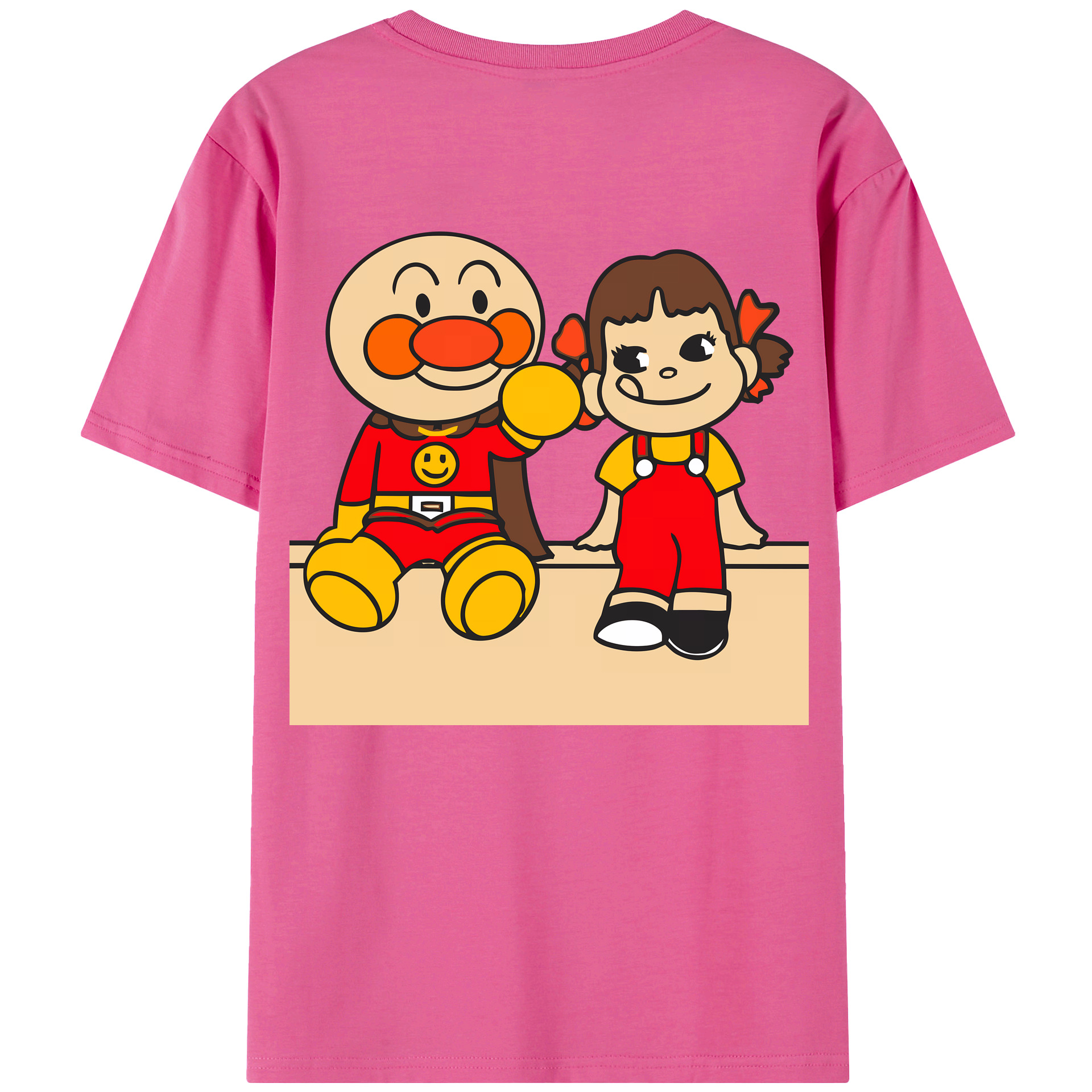 （画像用） アンパンマン Anpanman レディース半袖Tシャツ(バックプリント)