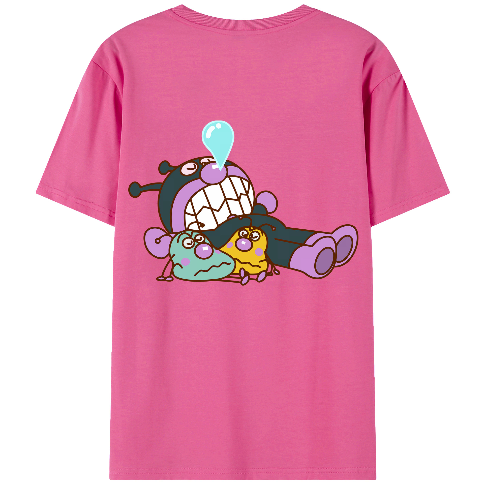 （画像用） アンパンマン Anpanman レディース半袖Tシャツ(バックプリント)