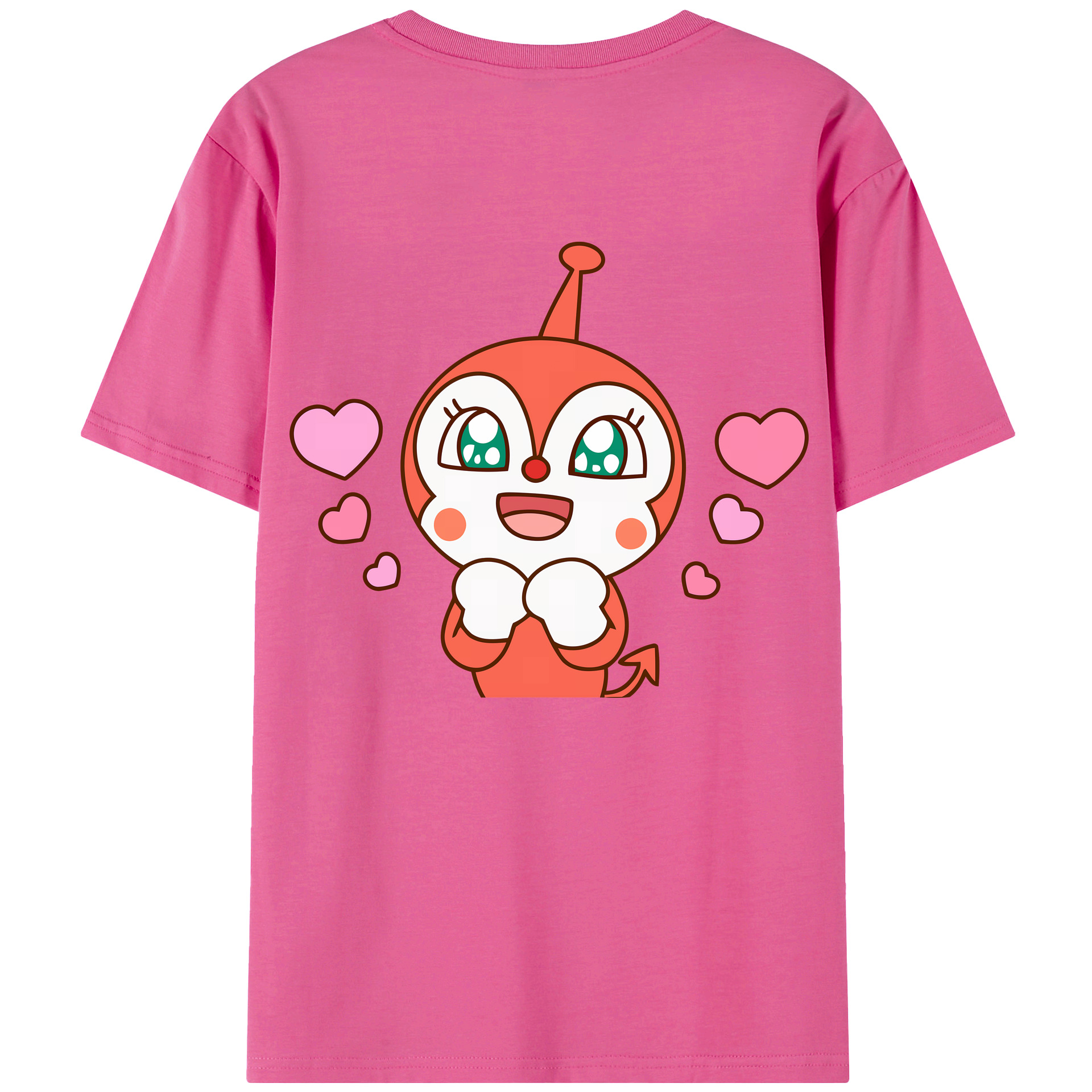 （画像用） アンパンマン Anpanman レディース半袖Tシャツ(バックプリント)
