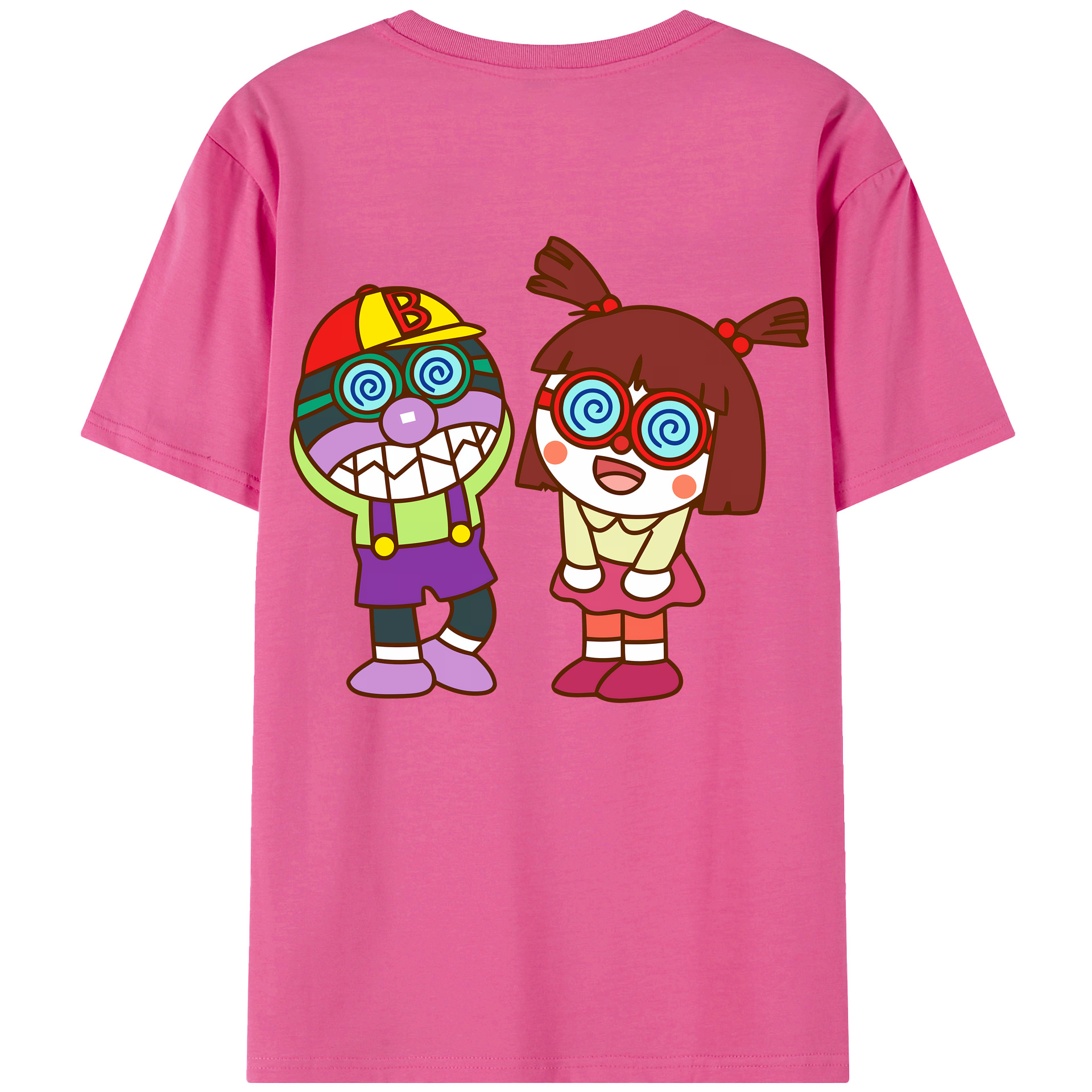 （画像用） アンパンマン Anpanman レディース半袖Tシャツ(バックプリント)
