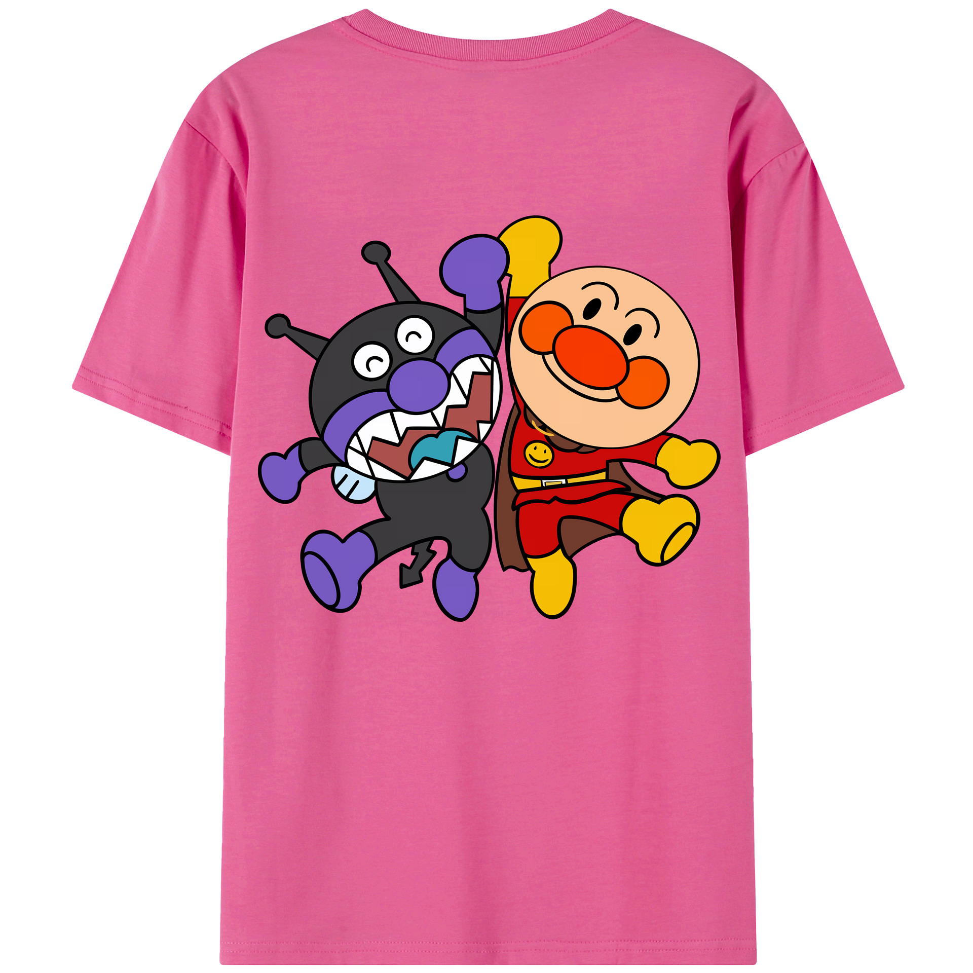 （画像用） アンパンマン Anpanman レディース半袖Tシャツ(バックプリント)