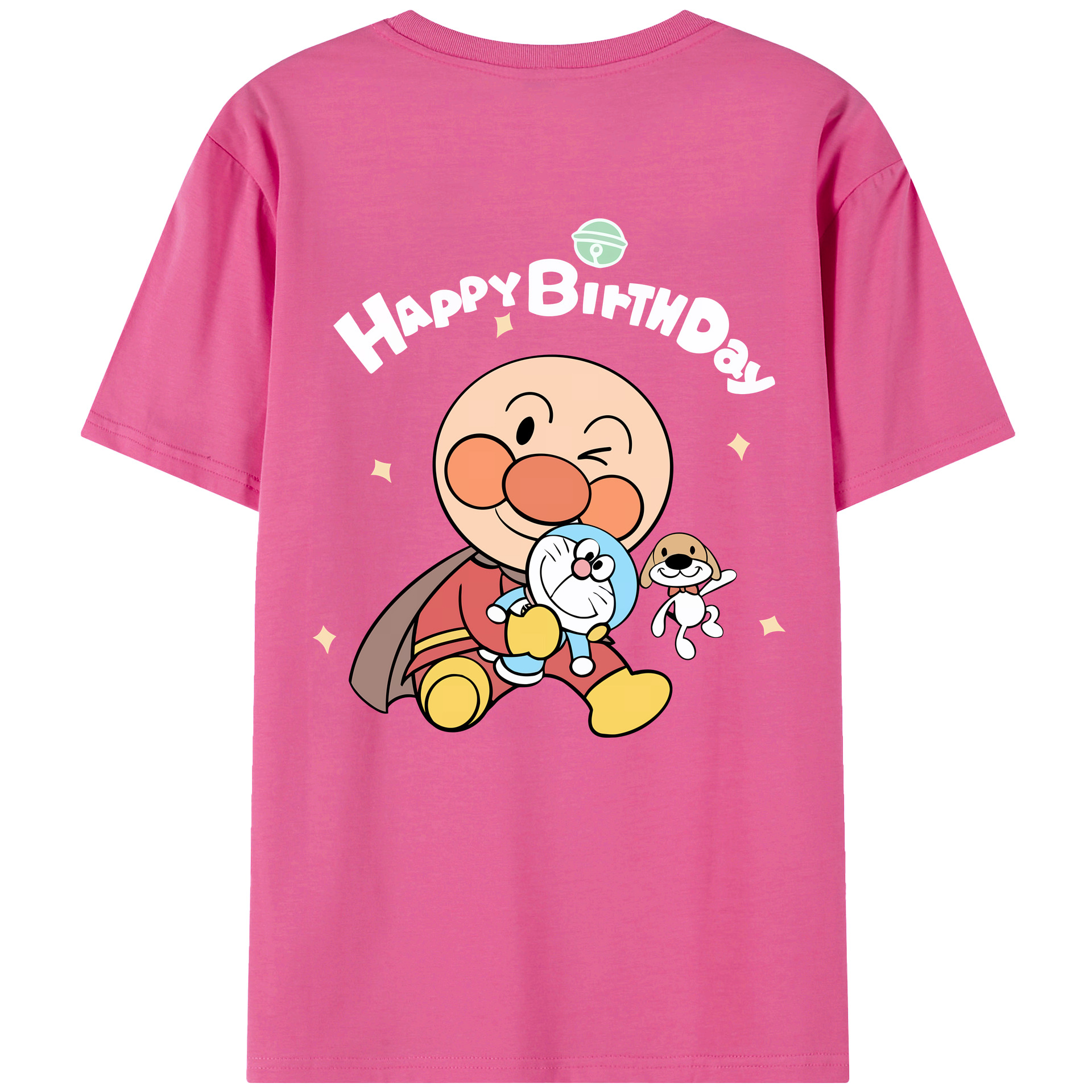 （画像用） アンパンマン Anpanman レディース半袖Tシャツ(バックプリント)