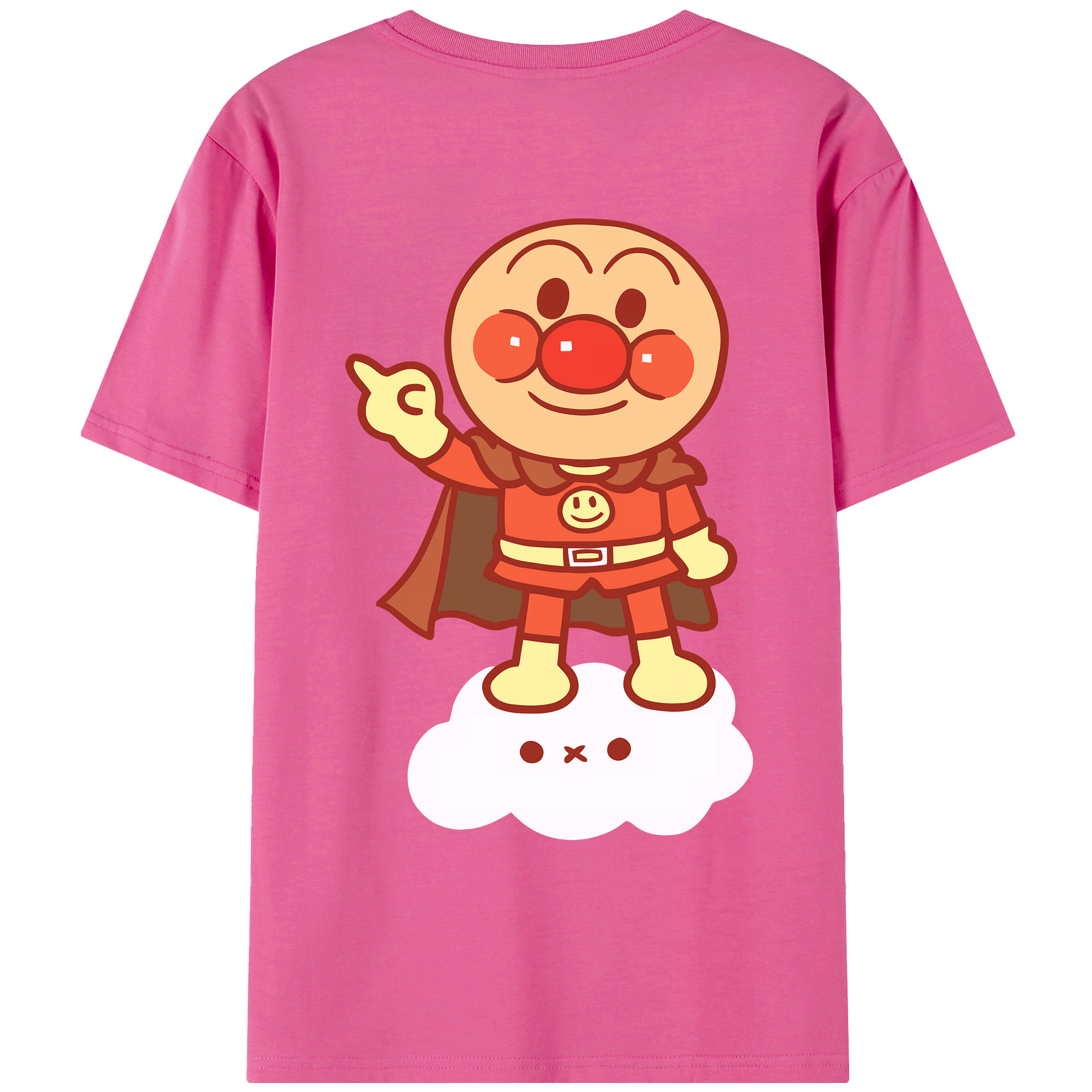 （画像用） アンパンマン Anpanman レディース半袖Tシャツ(バックプリント)