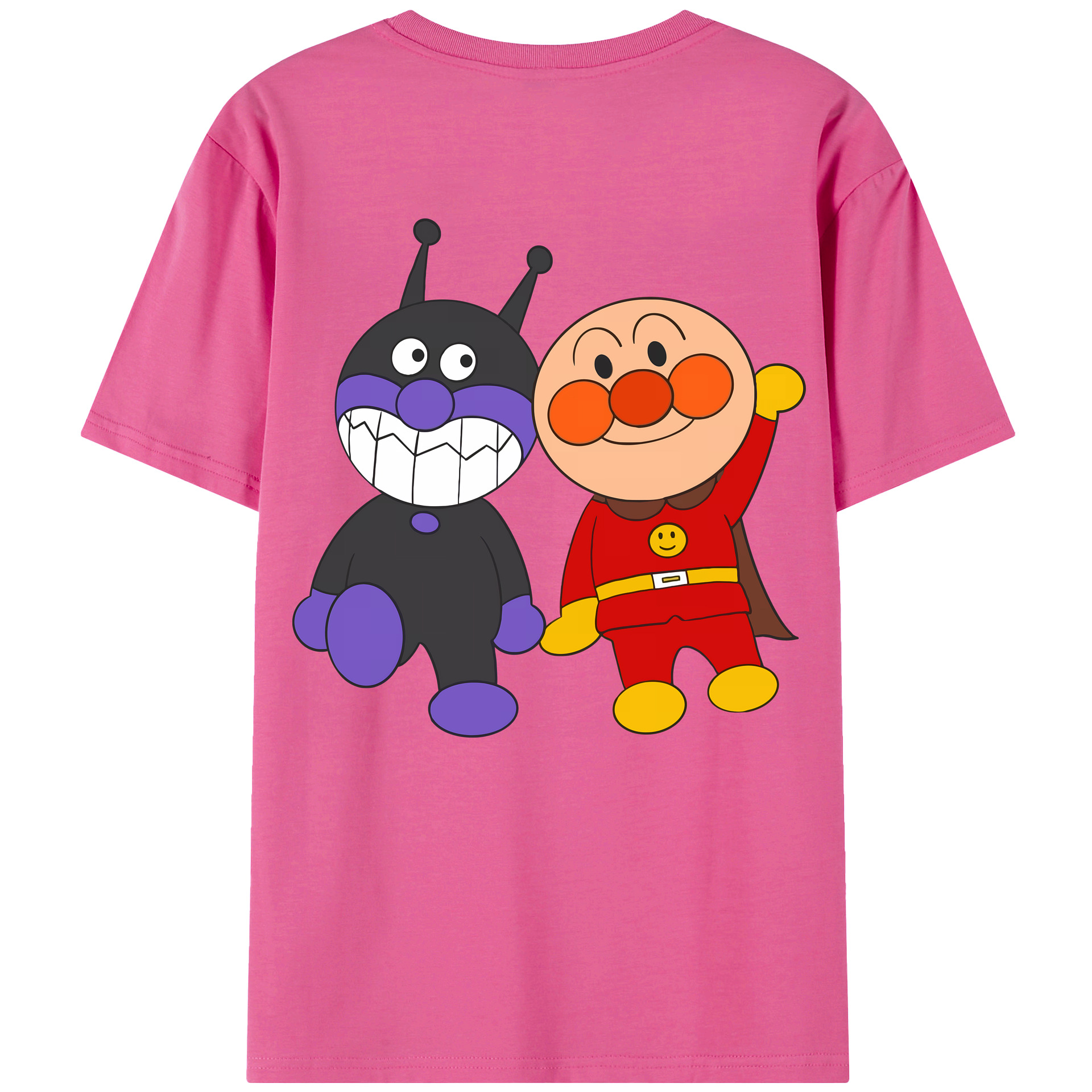 （画像用） アンパンマン Anpanman レディース半袖Tシャツ(バックプリント)