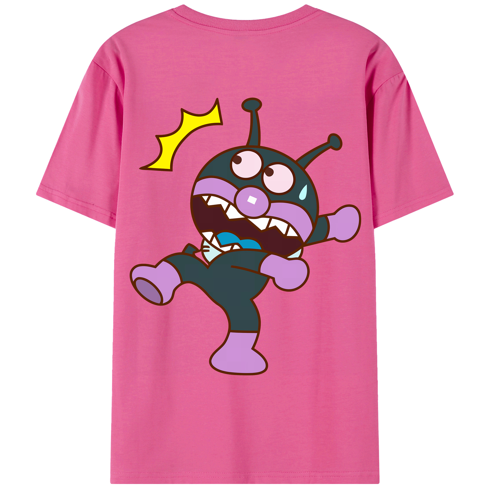 （画像用） アンパンマン Anpanman レディース半袖Tシャツ(バックプリント)