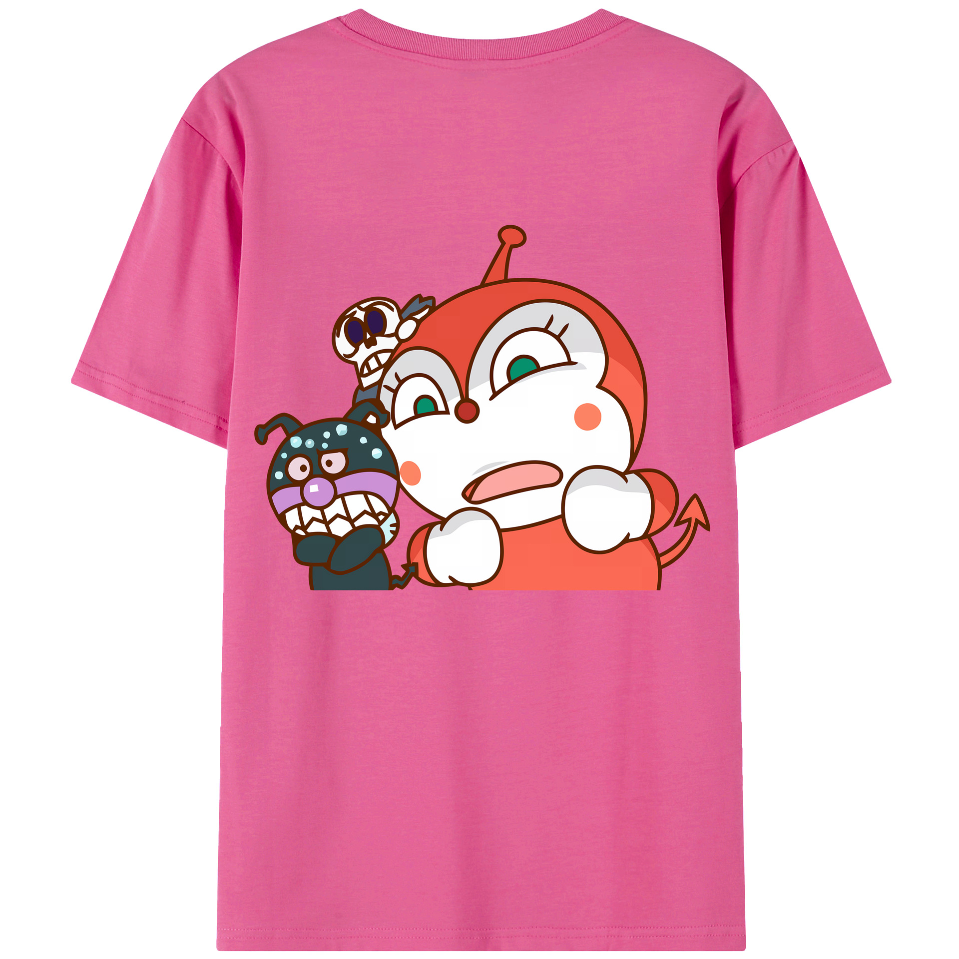 （画像用） アンパンマン Anpanman レディース半袖Tシャツ(バックプリント)
