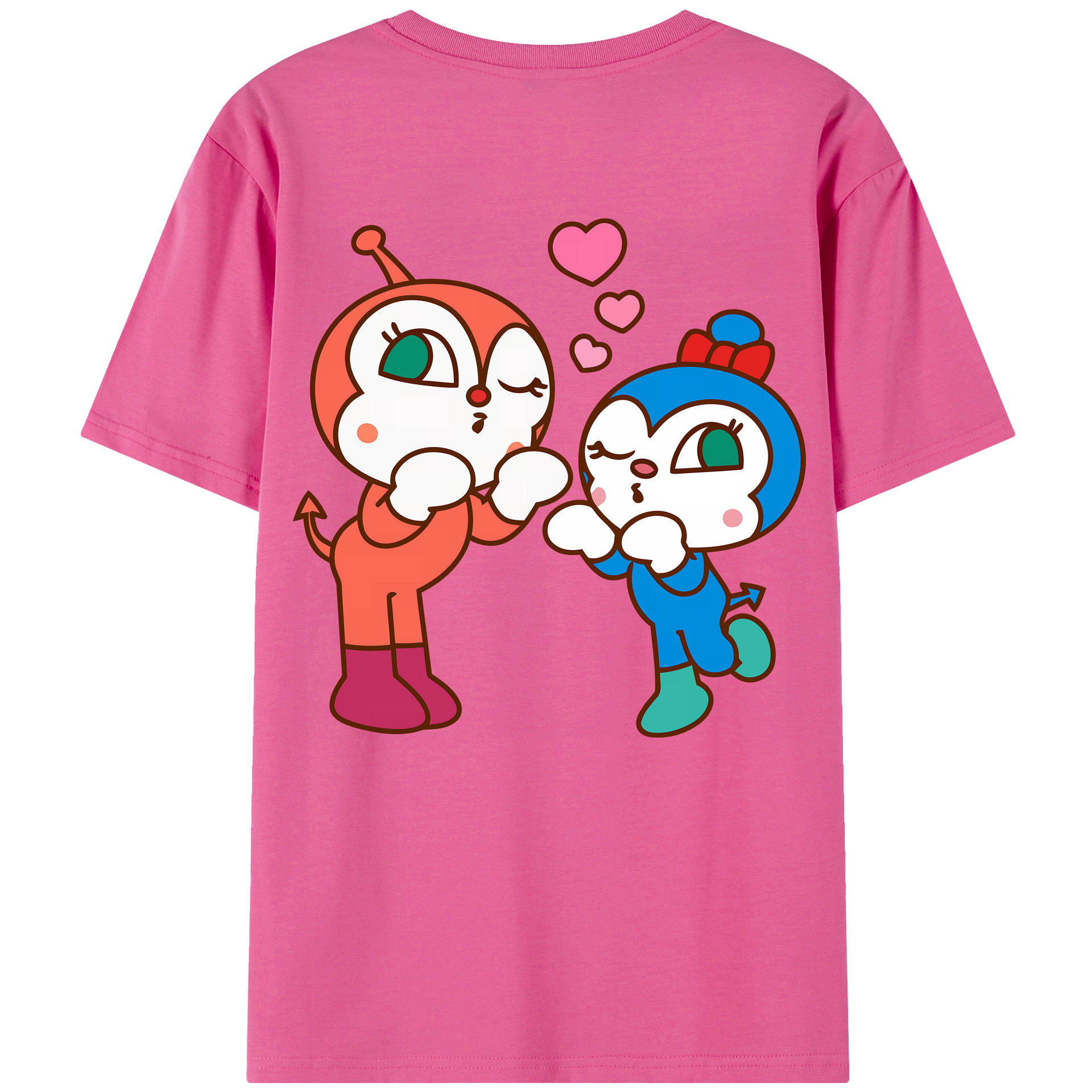 （画像用） アンパンマン Anpanman レディース半袖Tシャツ(バックプリント)