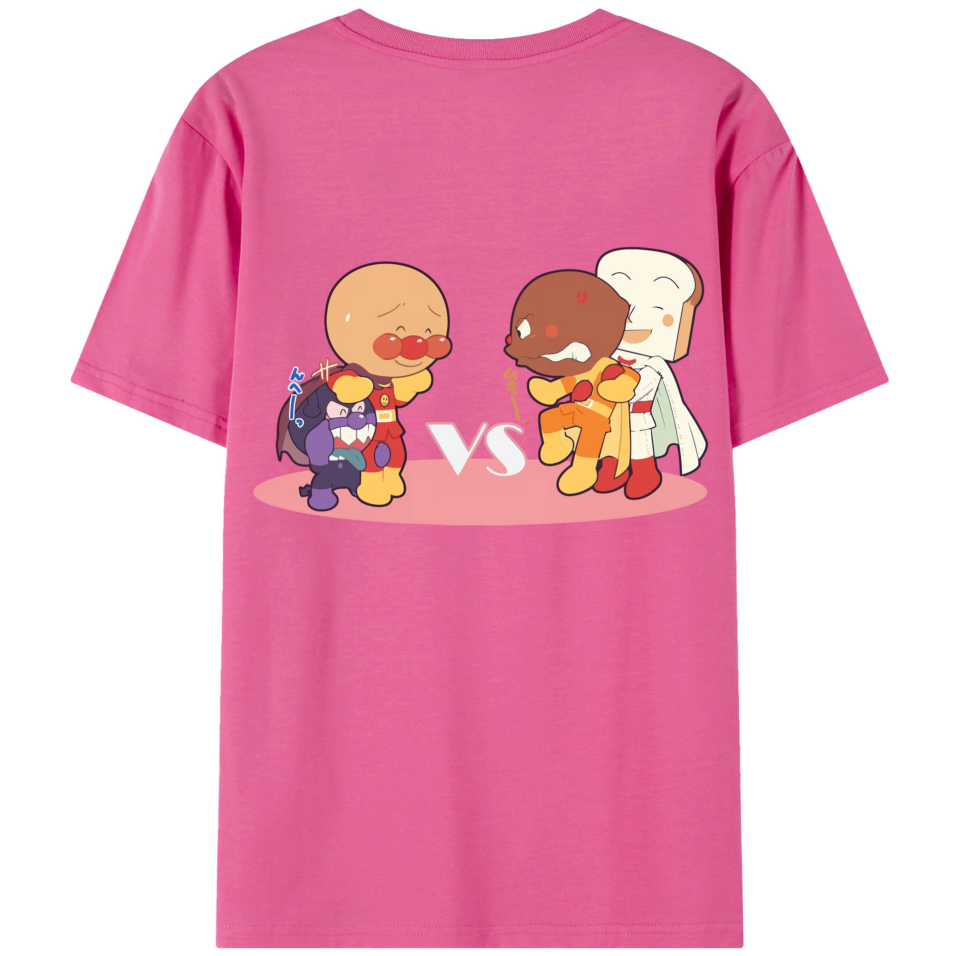 （画像用） アンパンマン Anpanman レディース半袖Tシャツ(バックプリント)