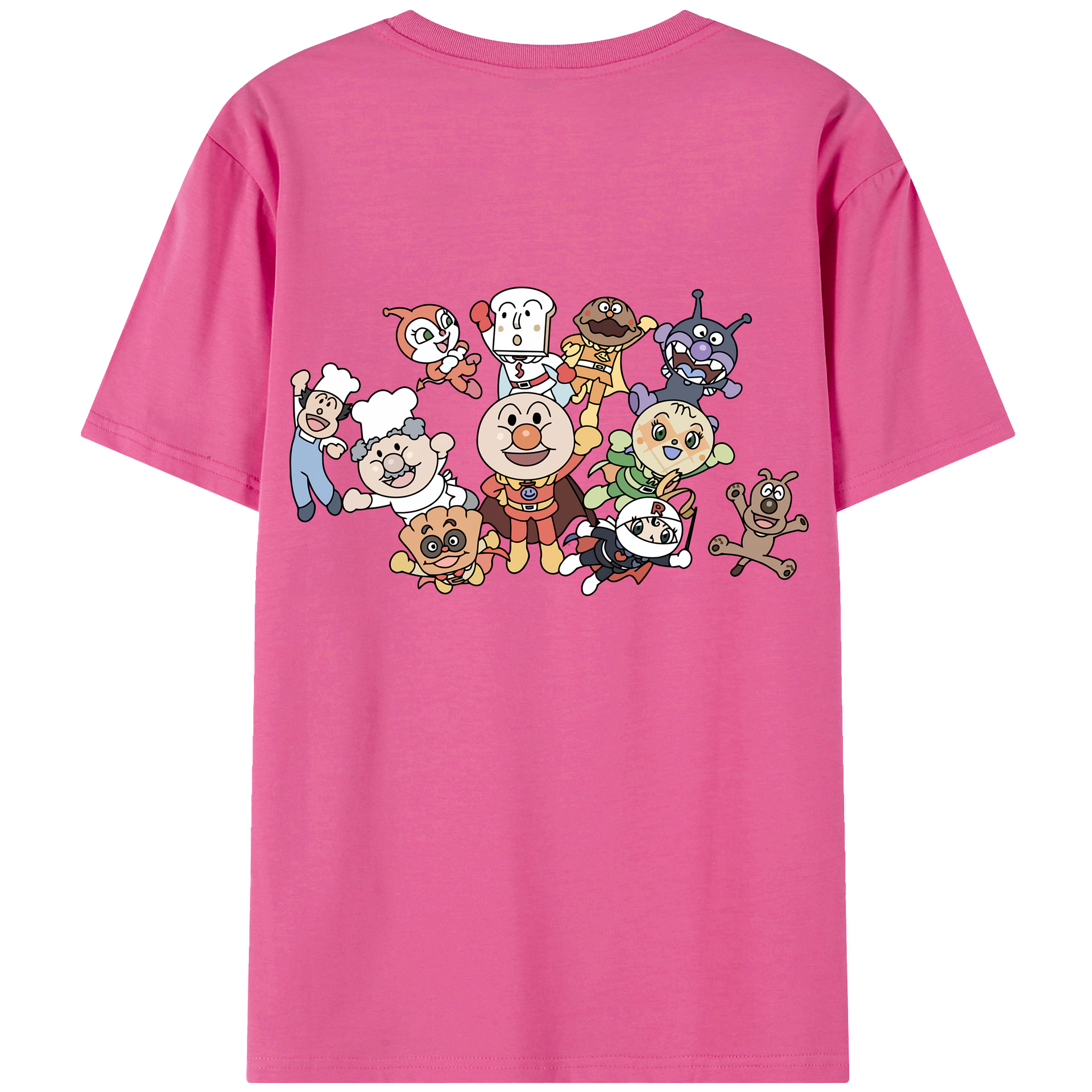 （画像用） アンパンマン Anpanman レディース半袖Tシャツ(バックプリント)