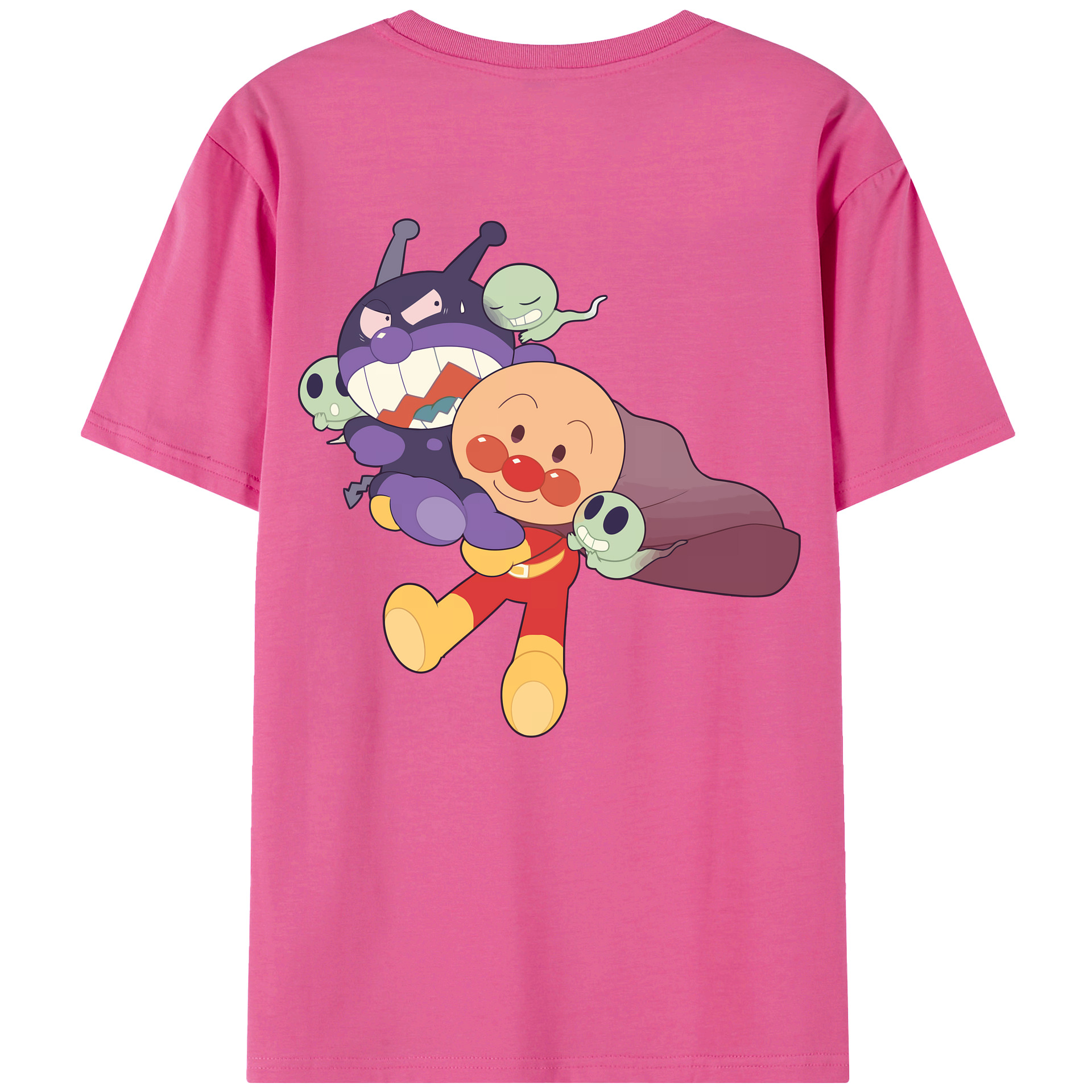 （画像用） アンパンマン Anpanman レディース半袖Tシャツ(バックプリント)