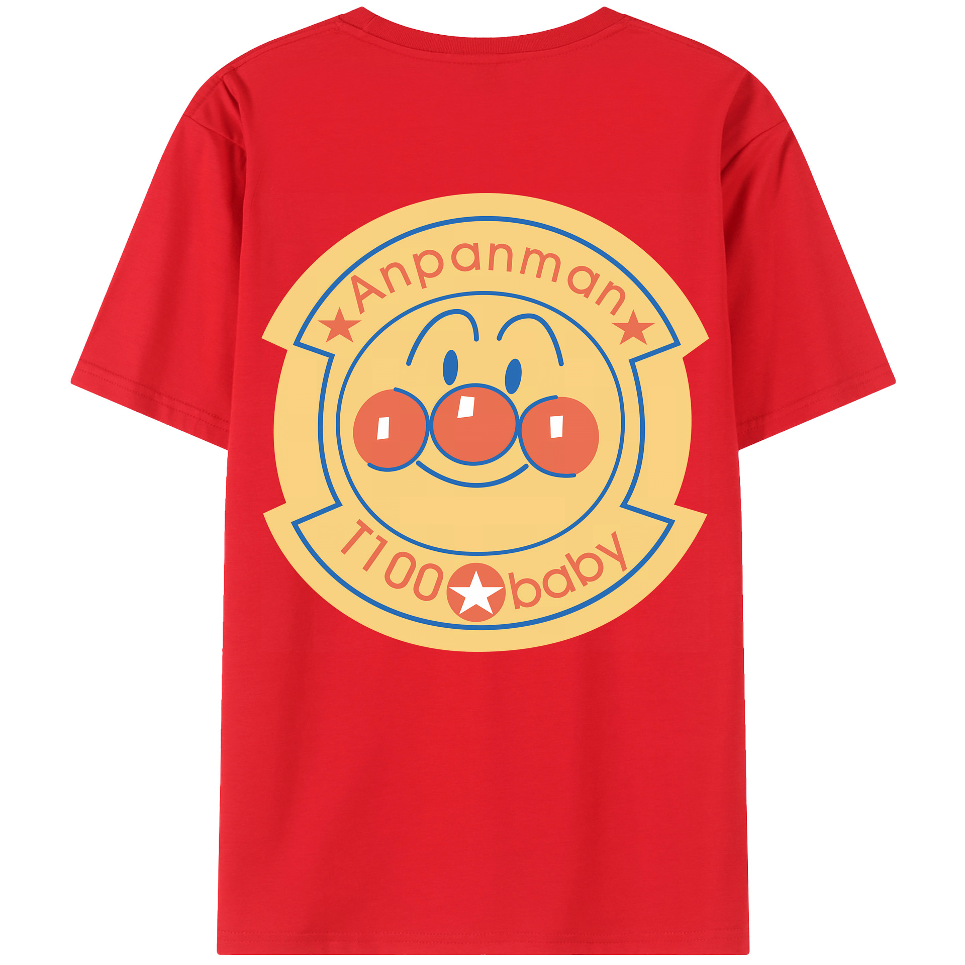 （画像用） アンパンマン Anpanman レディース半袖Tシャツ(バックプリント)