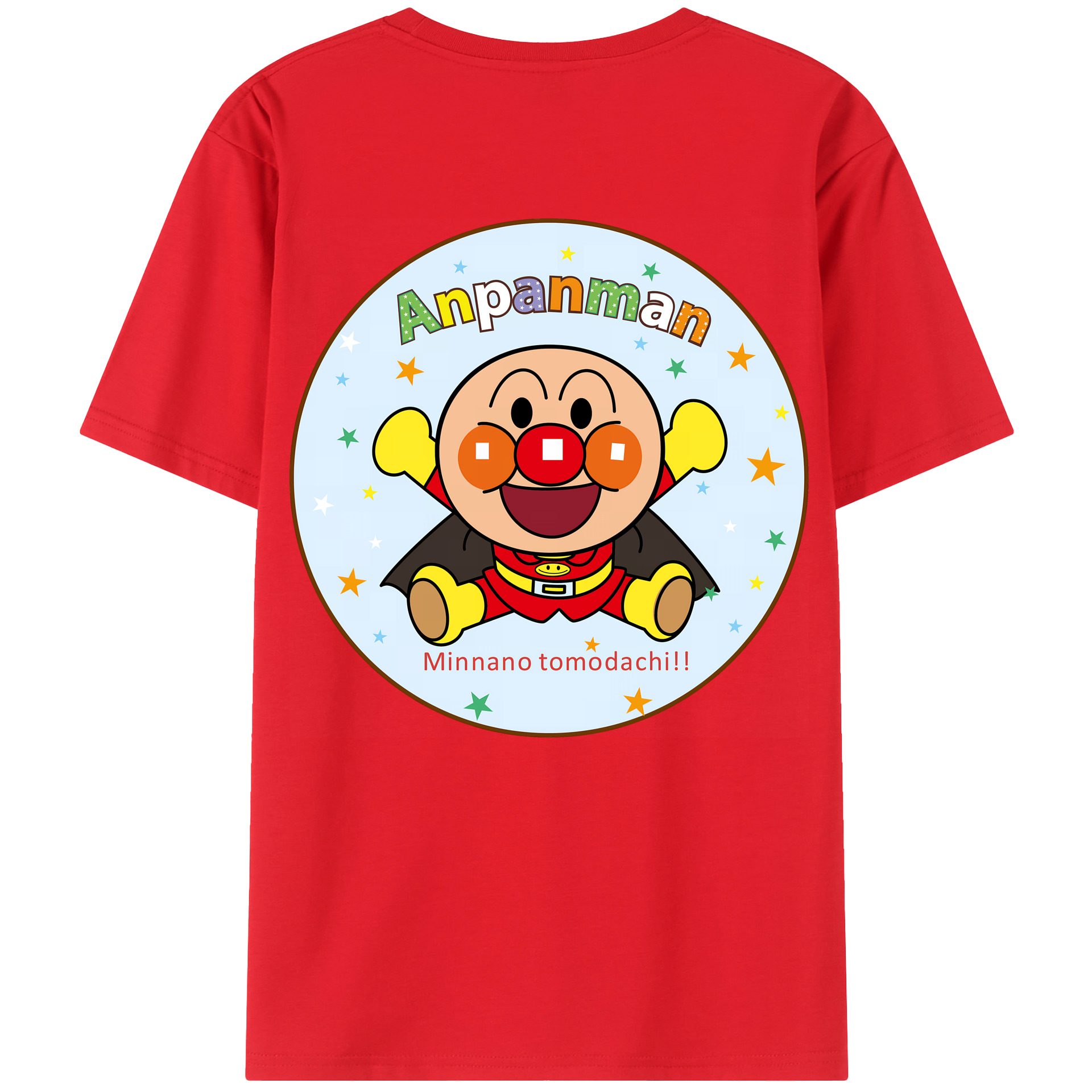 （画像用） アンパンマン Anpanman レディース半袖Tシャツ(バックプリント)