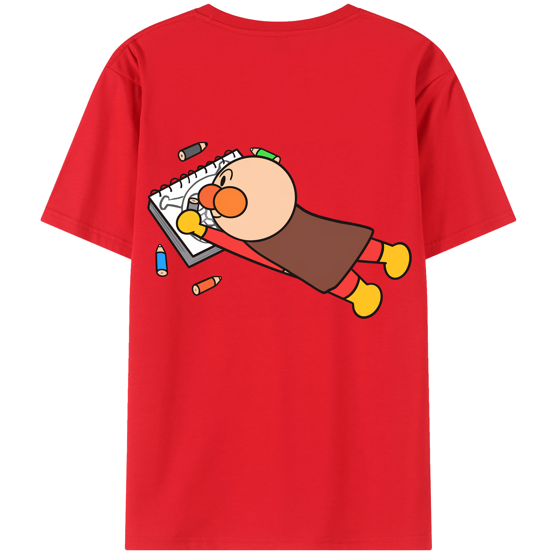 （画像用） アンパンマン Anpanman レディース半袖Tシャツ(バックプリント)