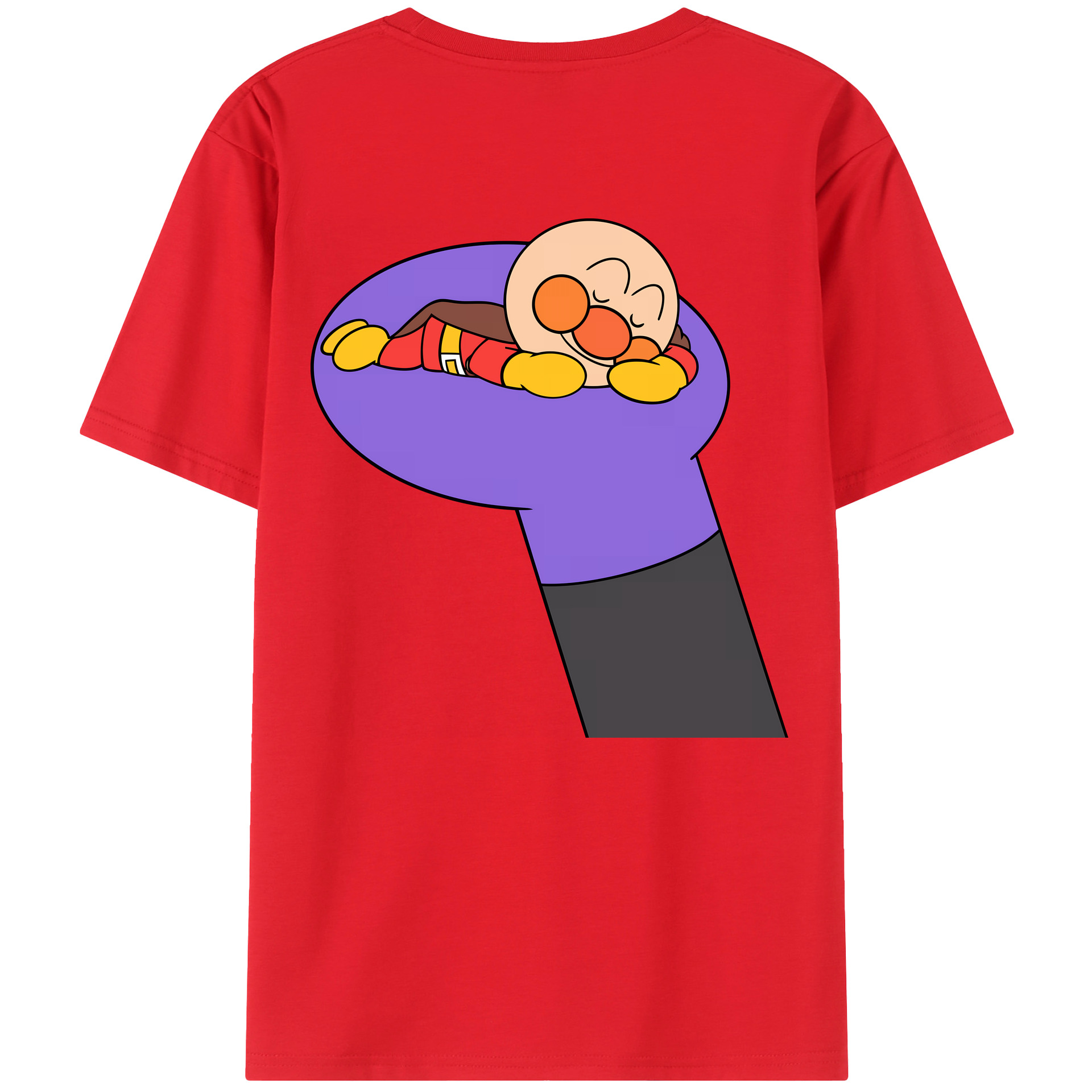 （画像用） アンパンマン Anpanman レディース半袖Tシャツ(バックプリント)