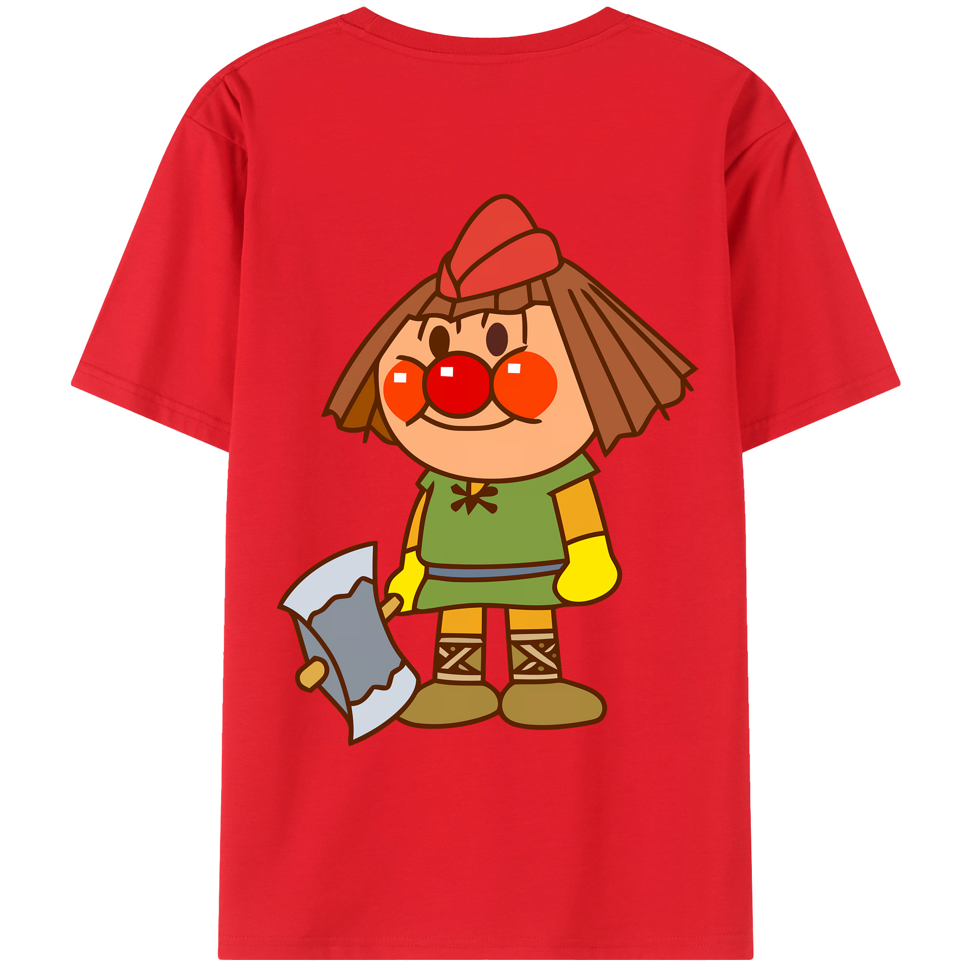 （画像用） アンパンマン Anpanman レディース半袖Tシャツ(バックプリント)