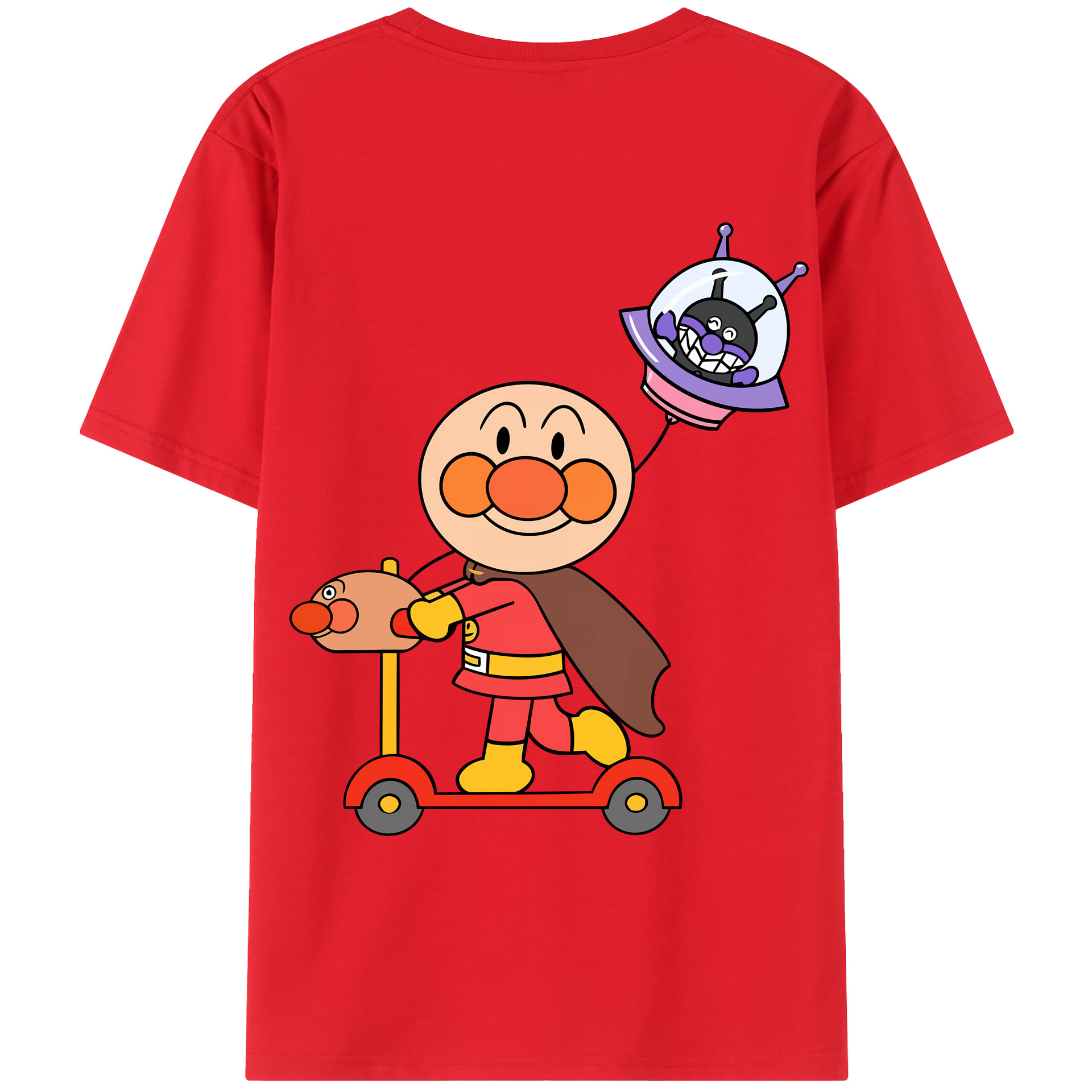 （画像用） アンパンマン Anpanman レディース半袖Tシャツ(バックプリント)