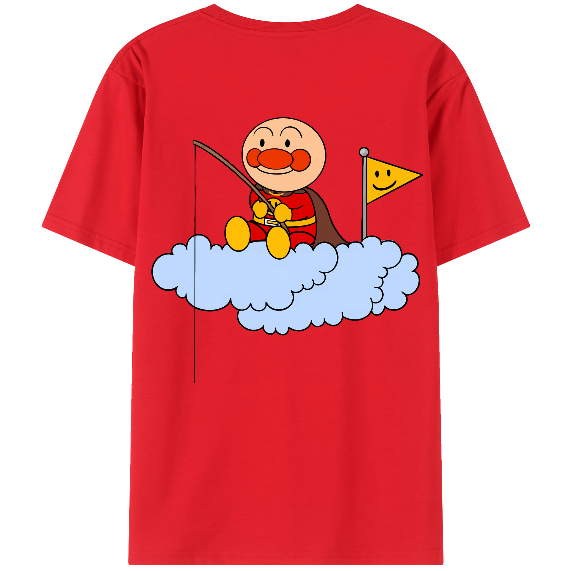 （画像用） アンパンマン Anpanman レディース半袖Tシャツ(バックプリント)