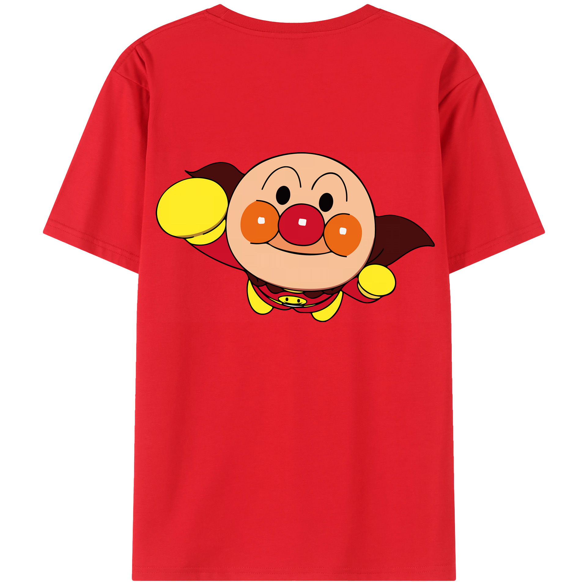 （画像用） アンパンマン Anpanman レディース半袖Tシャツ(バックプリント)