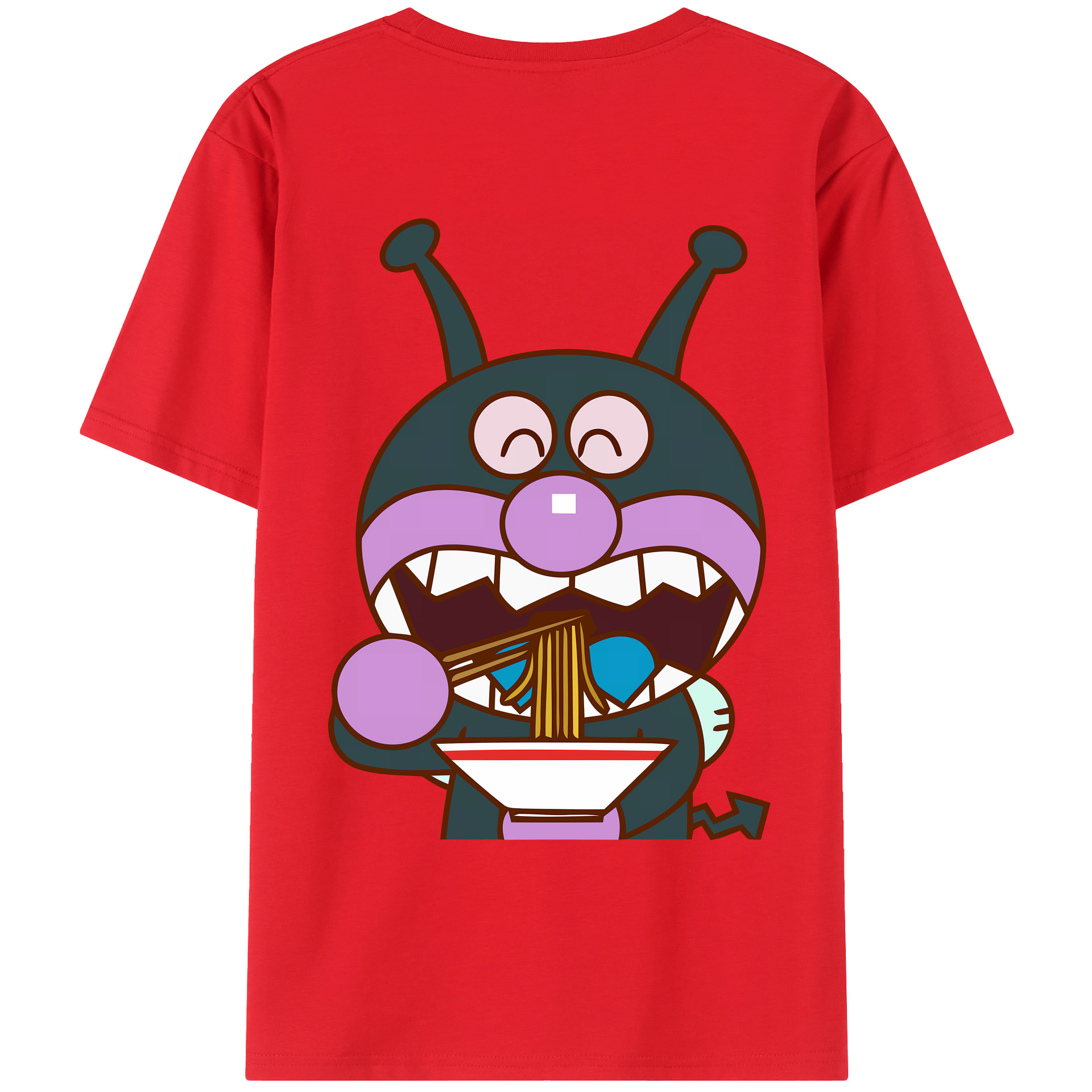 （画像用） アンパンマン Anpanman レディース半袖Tシャツ(バックプリント)