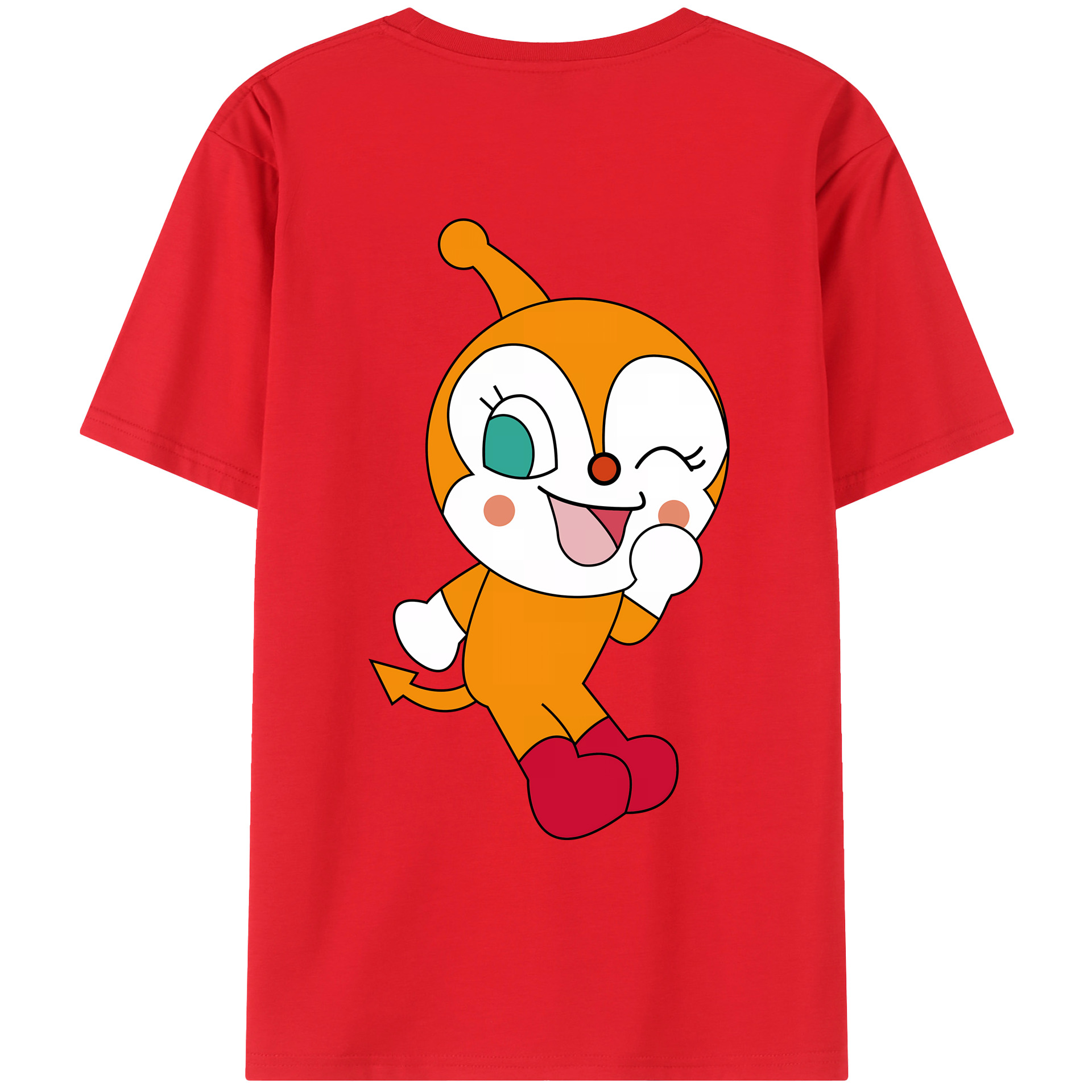 （画像用） アンパンマン Anpanman レディース半袖Tシャツ(バックプリント)