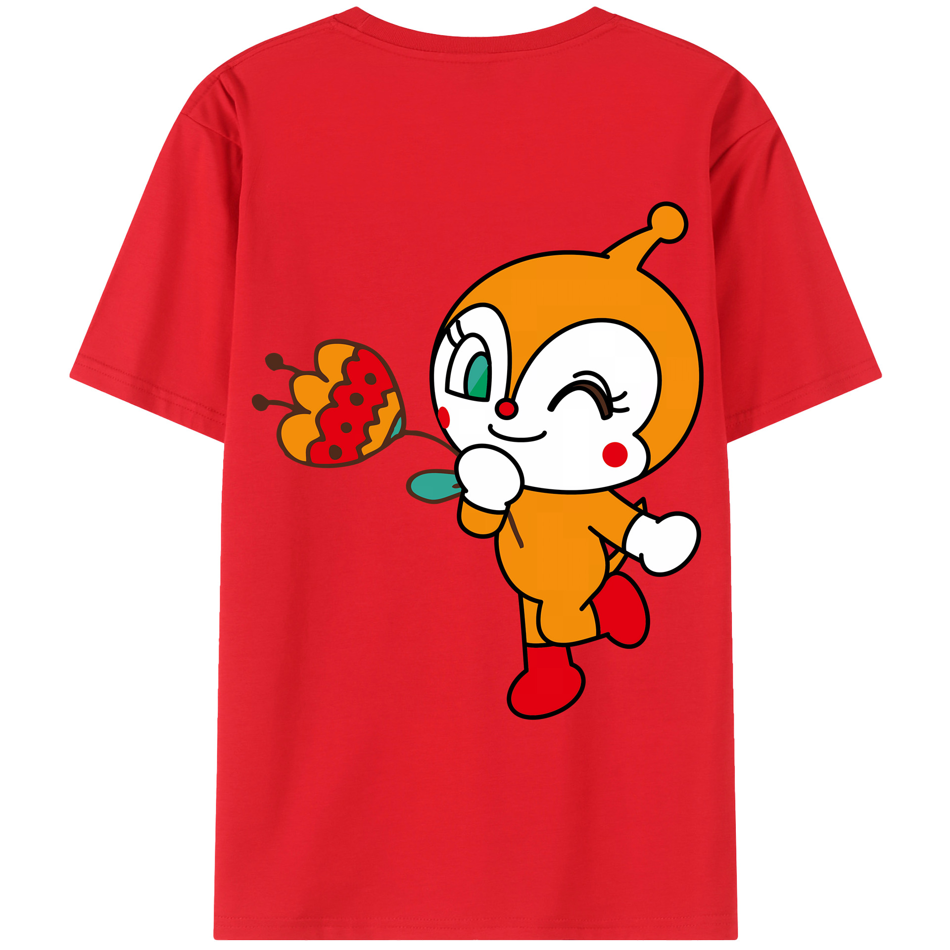 （画像用） アンパンマン Anpanman レディース半袖Tシャツ(バックプリント)