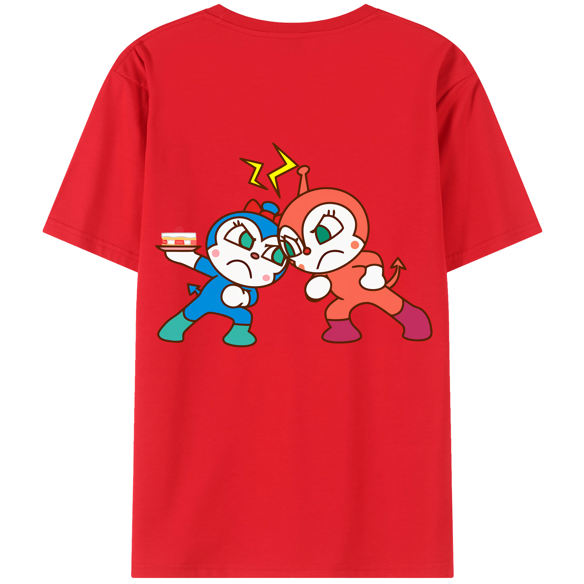 （画像用） アンパンマン Anpanman レディース半袖Tシャツ(バックプリント)