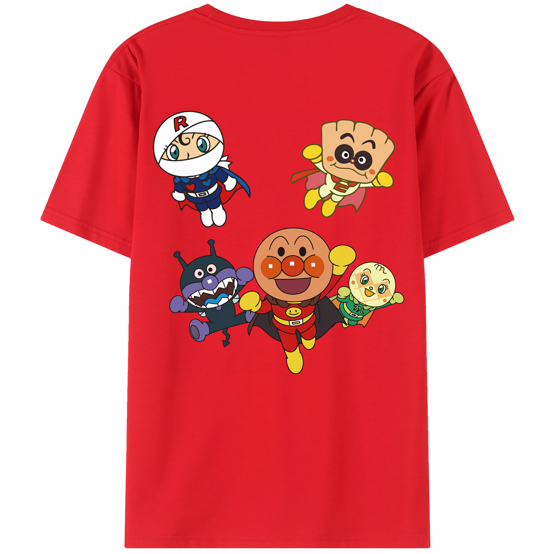 （画像用） アンパンマン Anpanman レディース半袖Tシャツ(バックプリント)